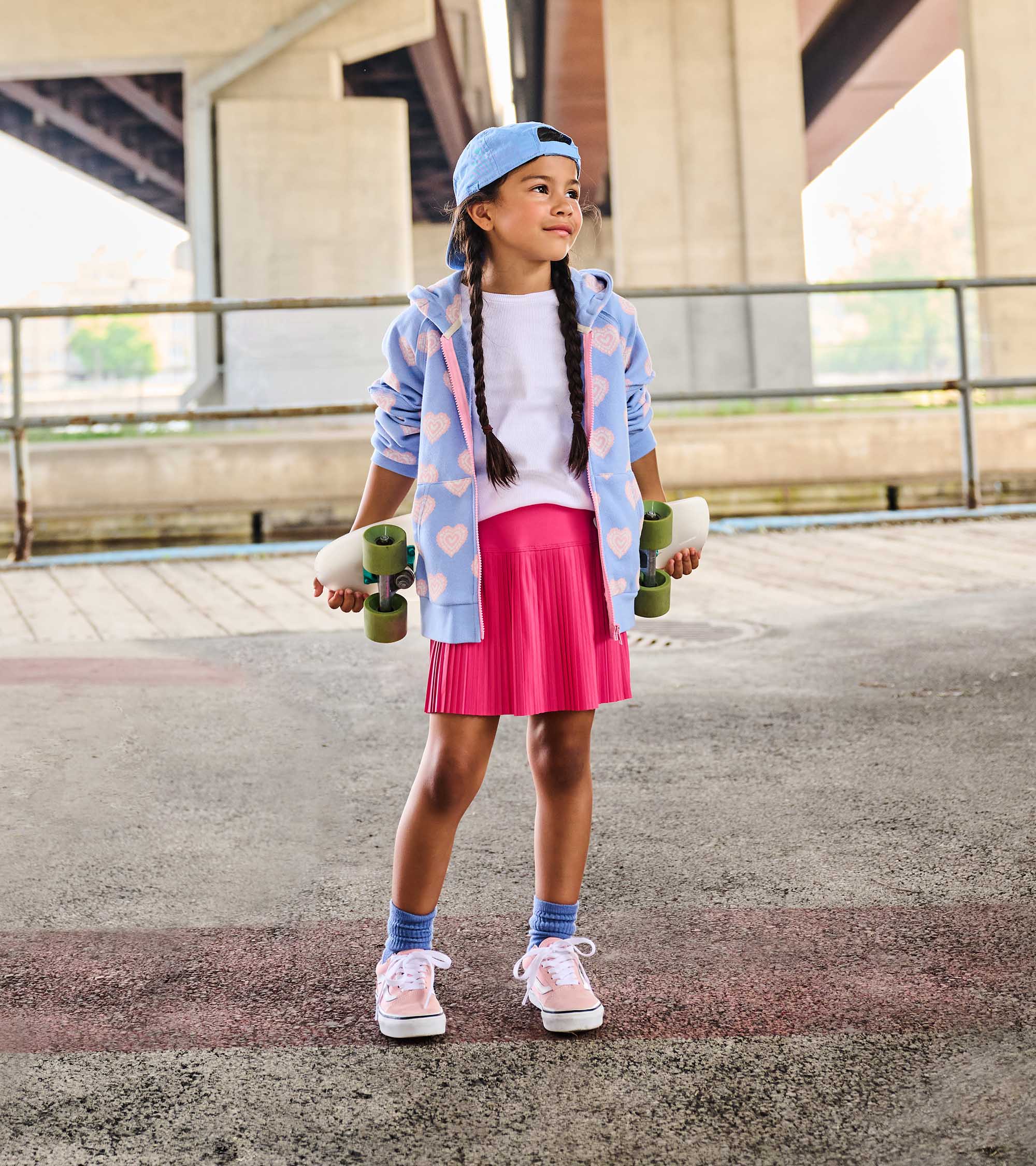 Girls Fandango Pink Sporty Skort - Image 2