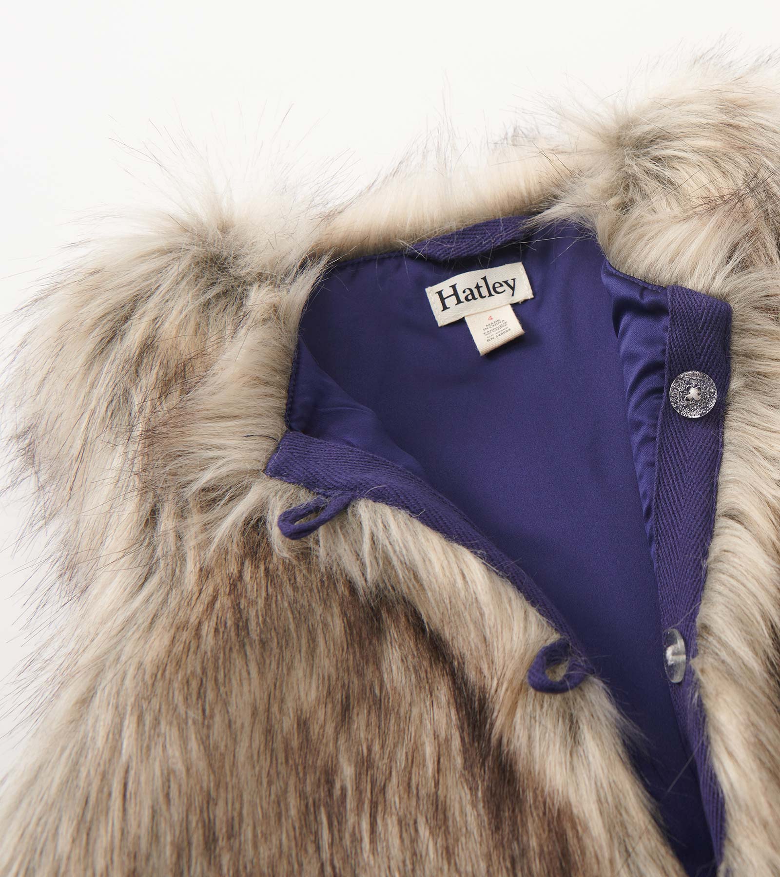 Girls Faux Fur Vest - Image 3