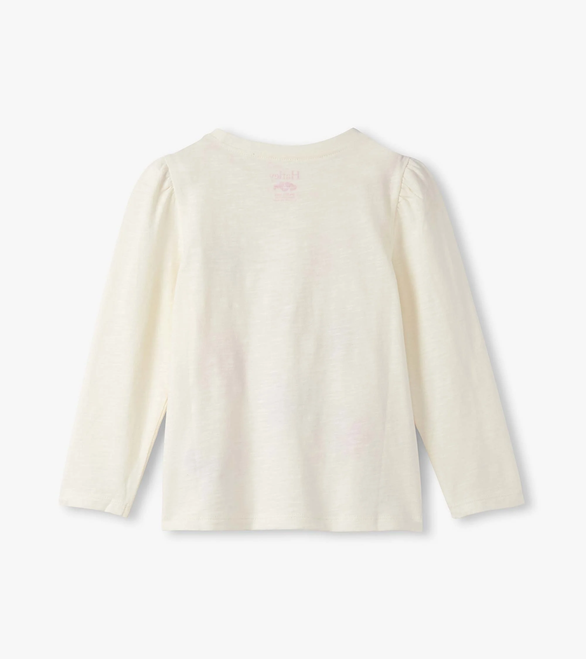 Girls Festive Bows Puff Sleeve Graphic Tee - Image 3