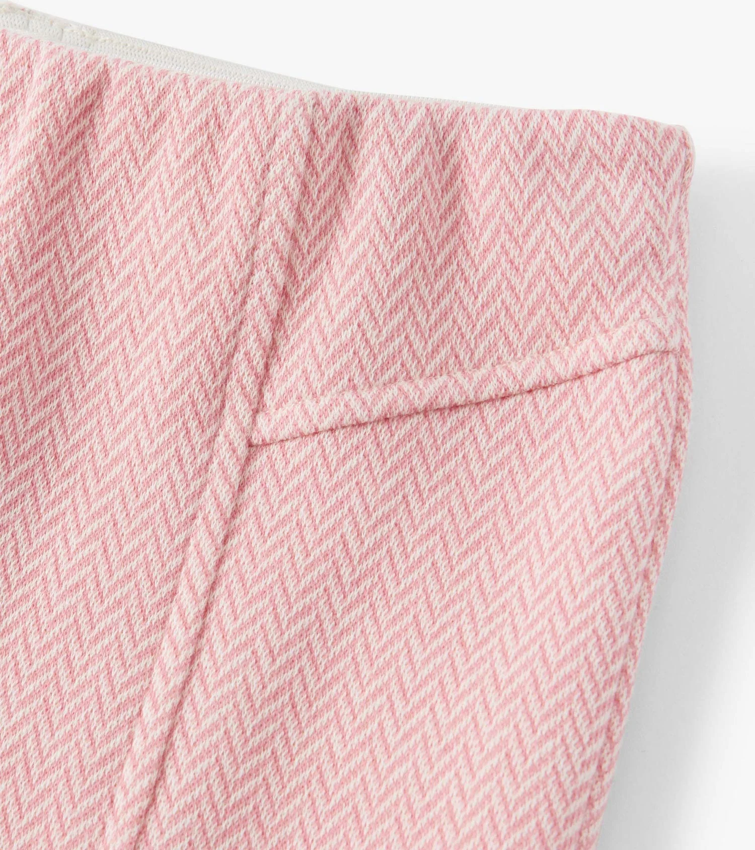 Girls Flamingo Pink Herringbone Bell Bottoms - Image 5