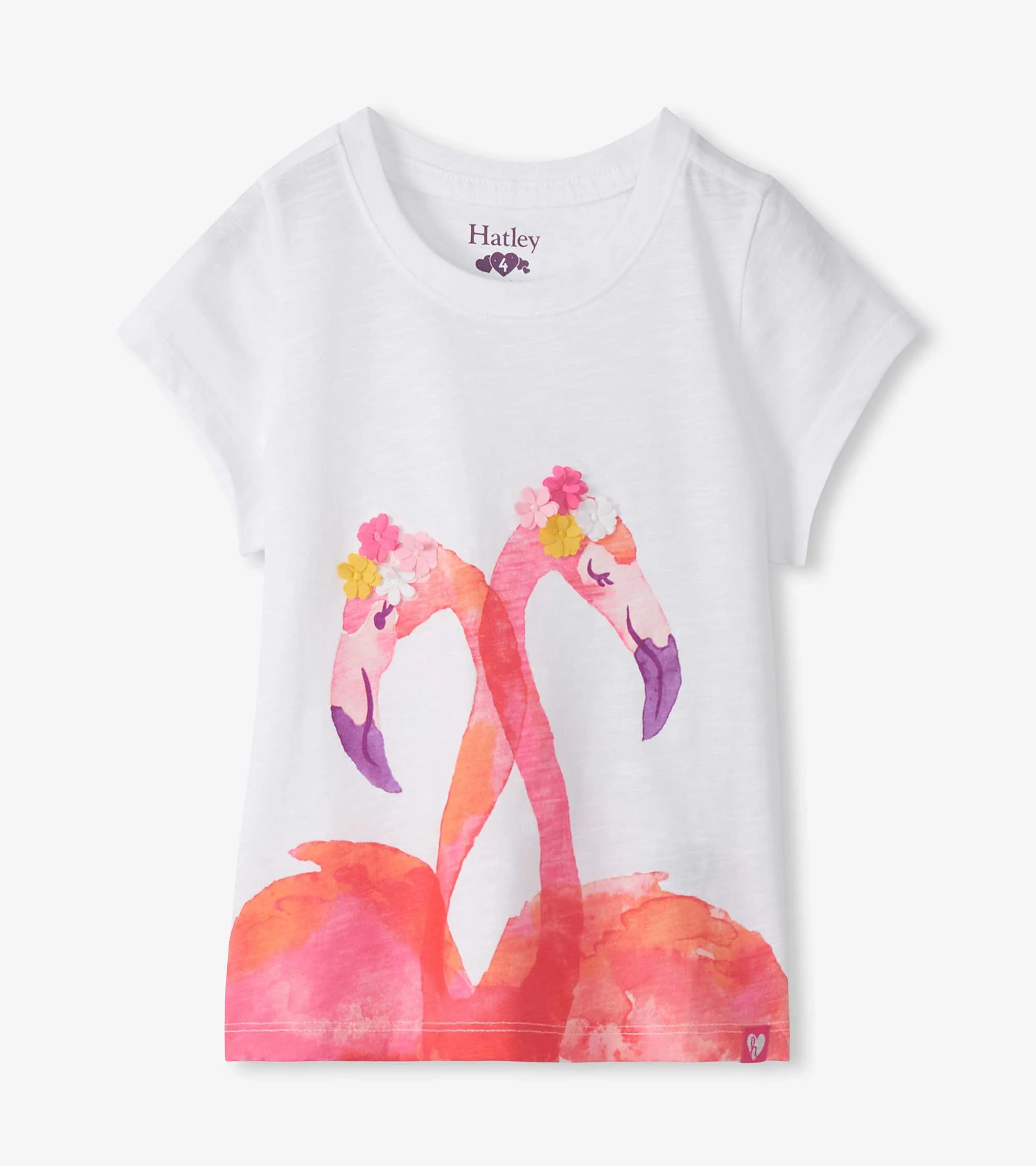 Girls Flamingos Graphic Tee