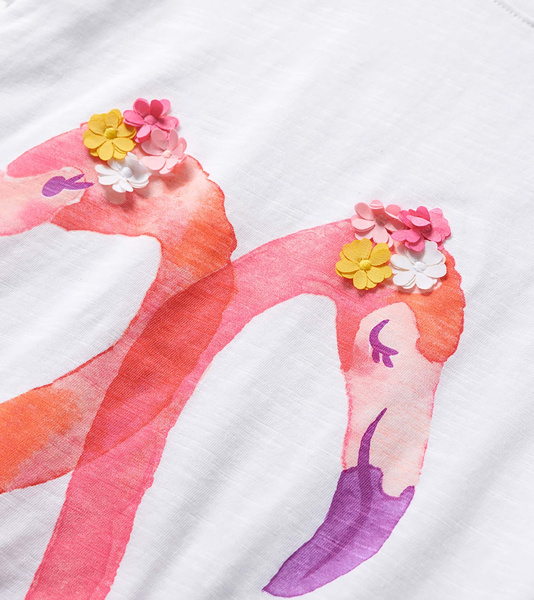 Girls Flamingos Graphic Tee - Image 3