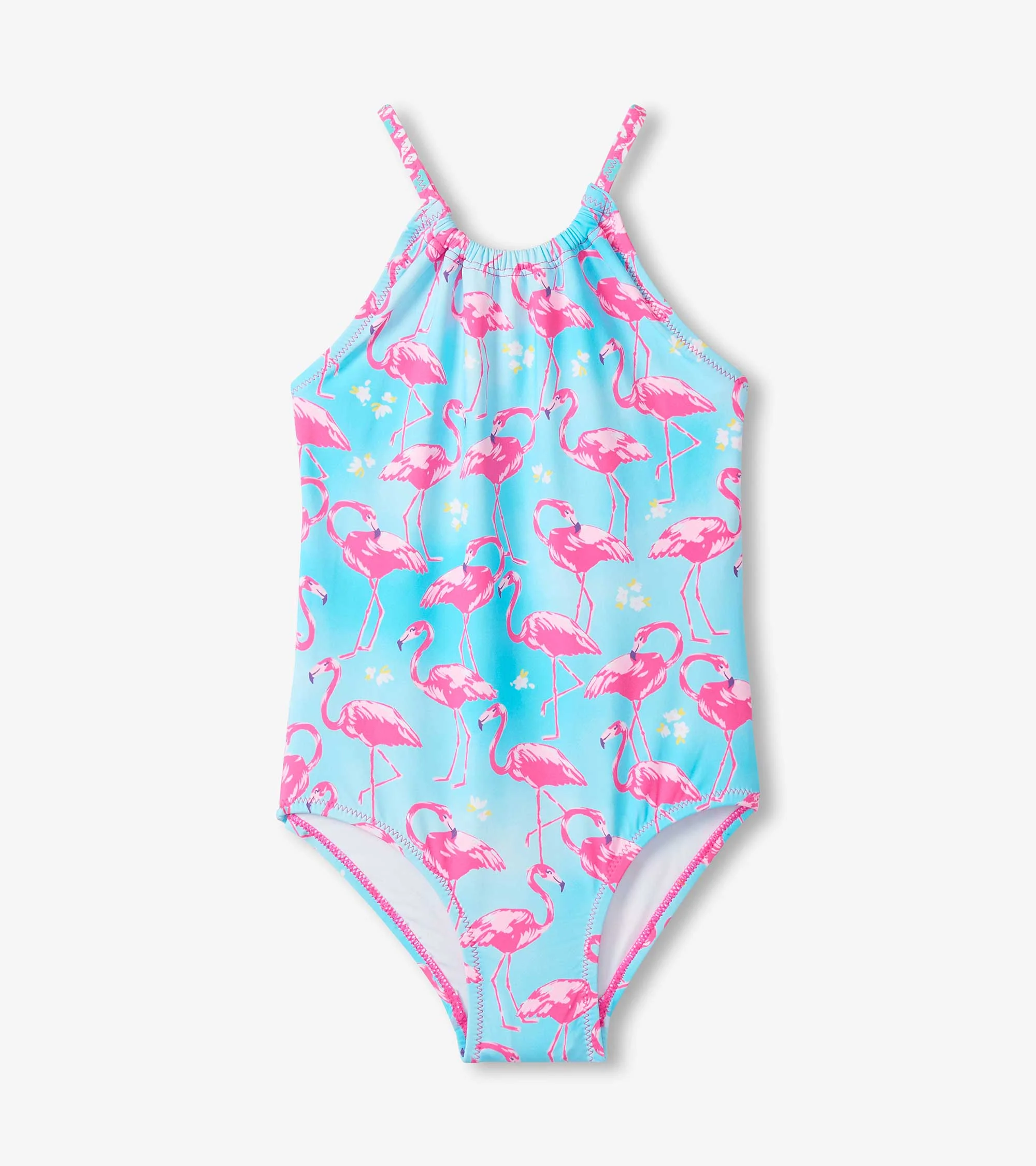 Girls Flamingos One-Piece Swimsuit - Image 2