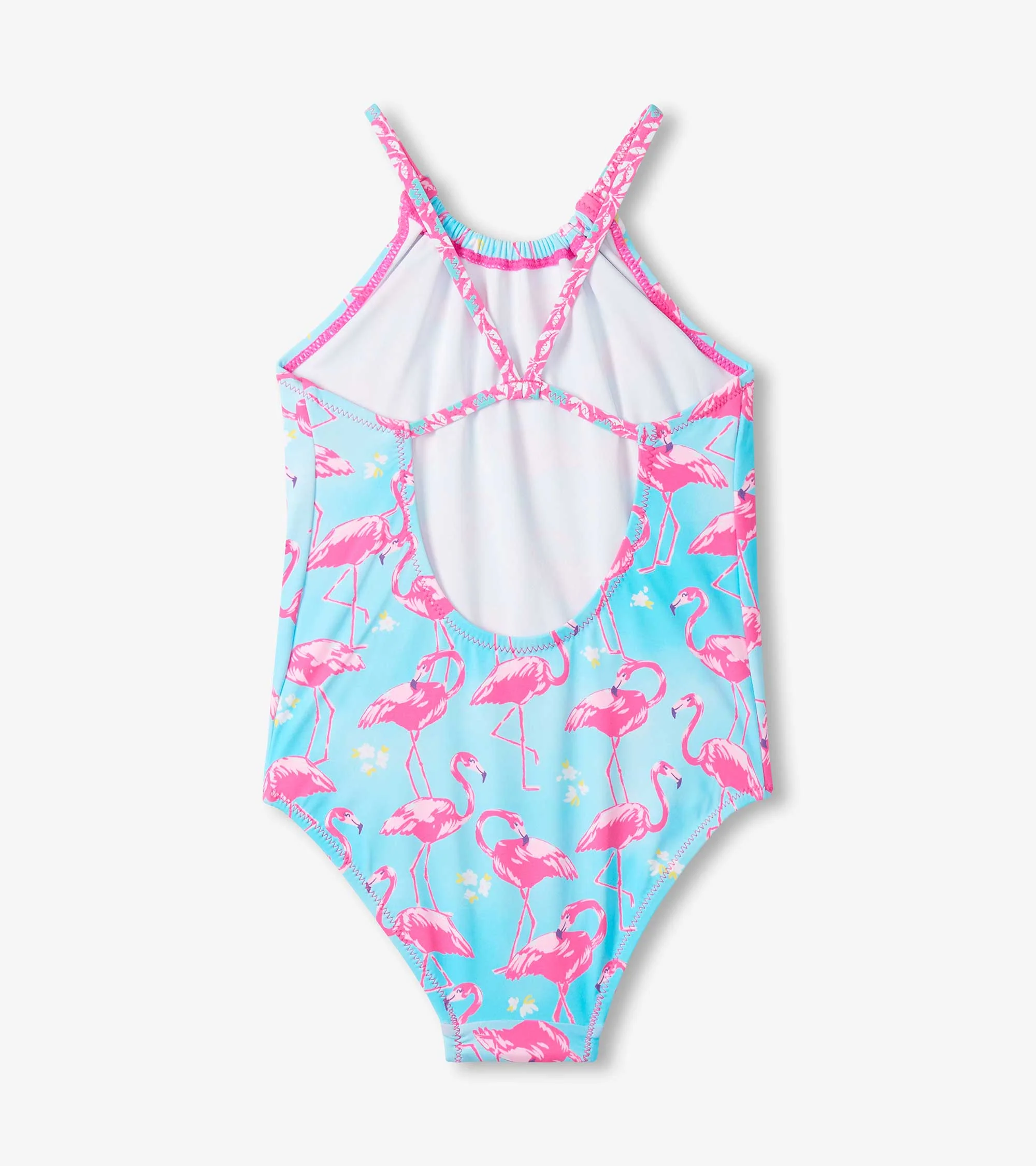 Girls Flamingos One-Piece Swimsuit - Image 4