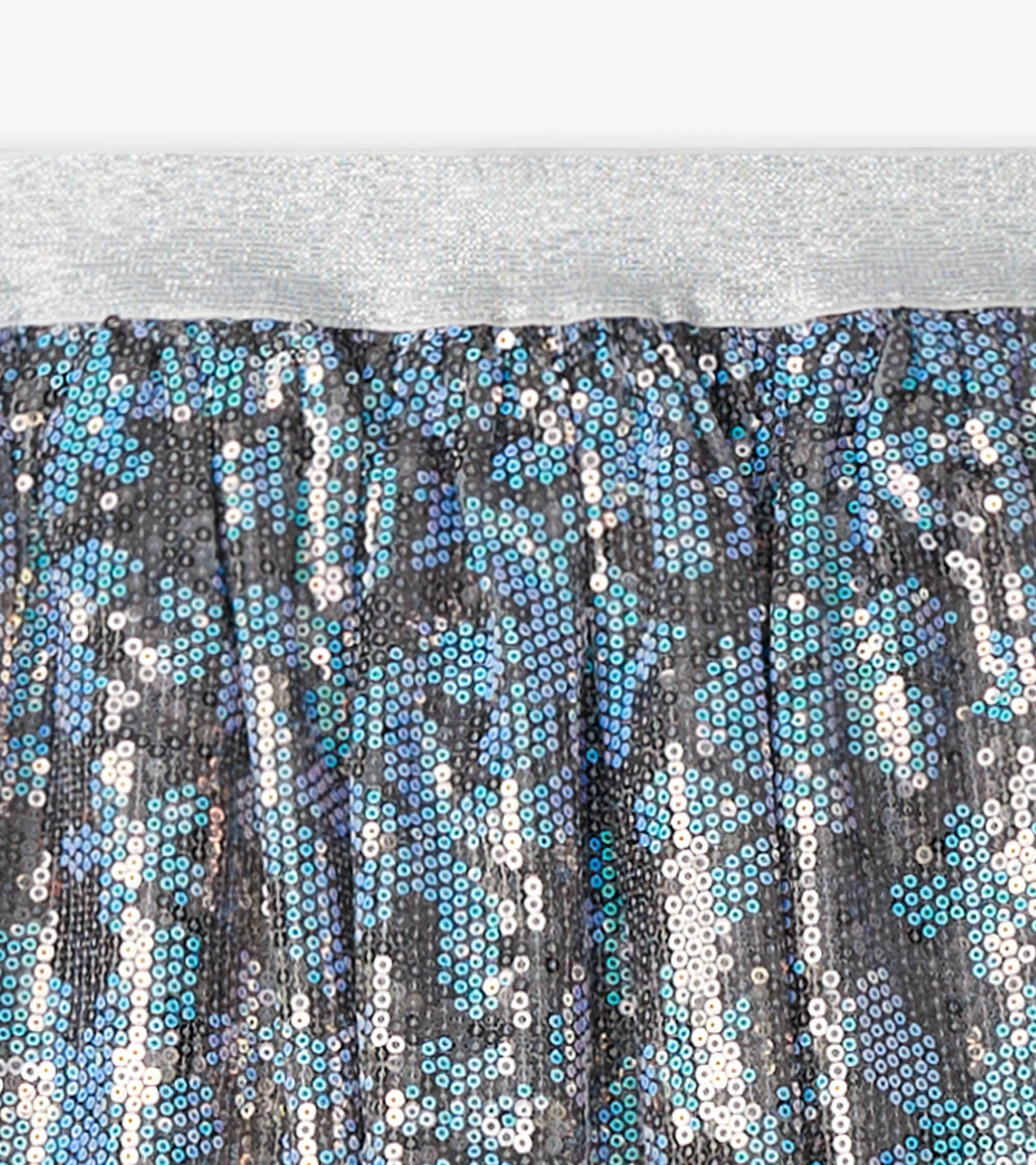 Girls Flower Shimmer Sequin Tulle Skirt - Image 6