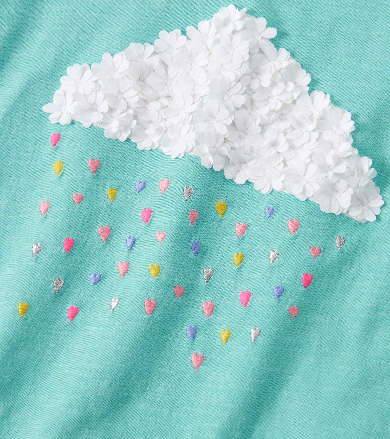 Girls Fluffy Cloud Puff Sleeve Graphic Tee - Image 5