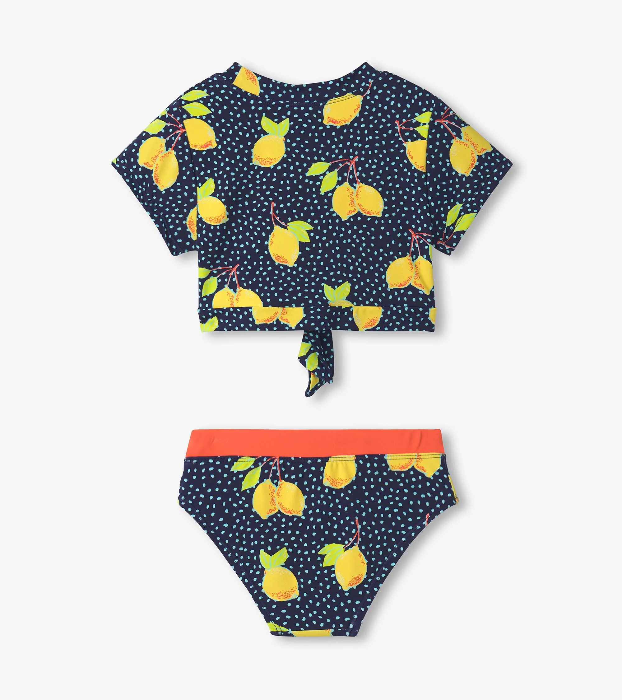 Girls Fresh Lemons Short Sleeve Tankini Set - Image 2