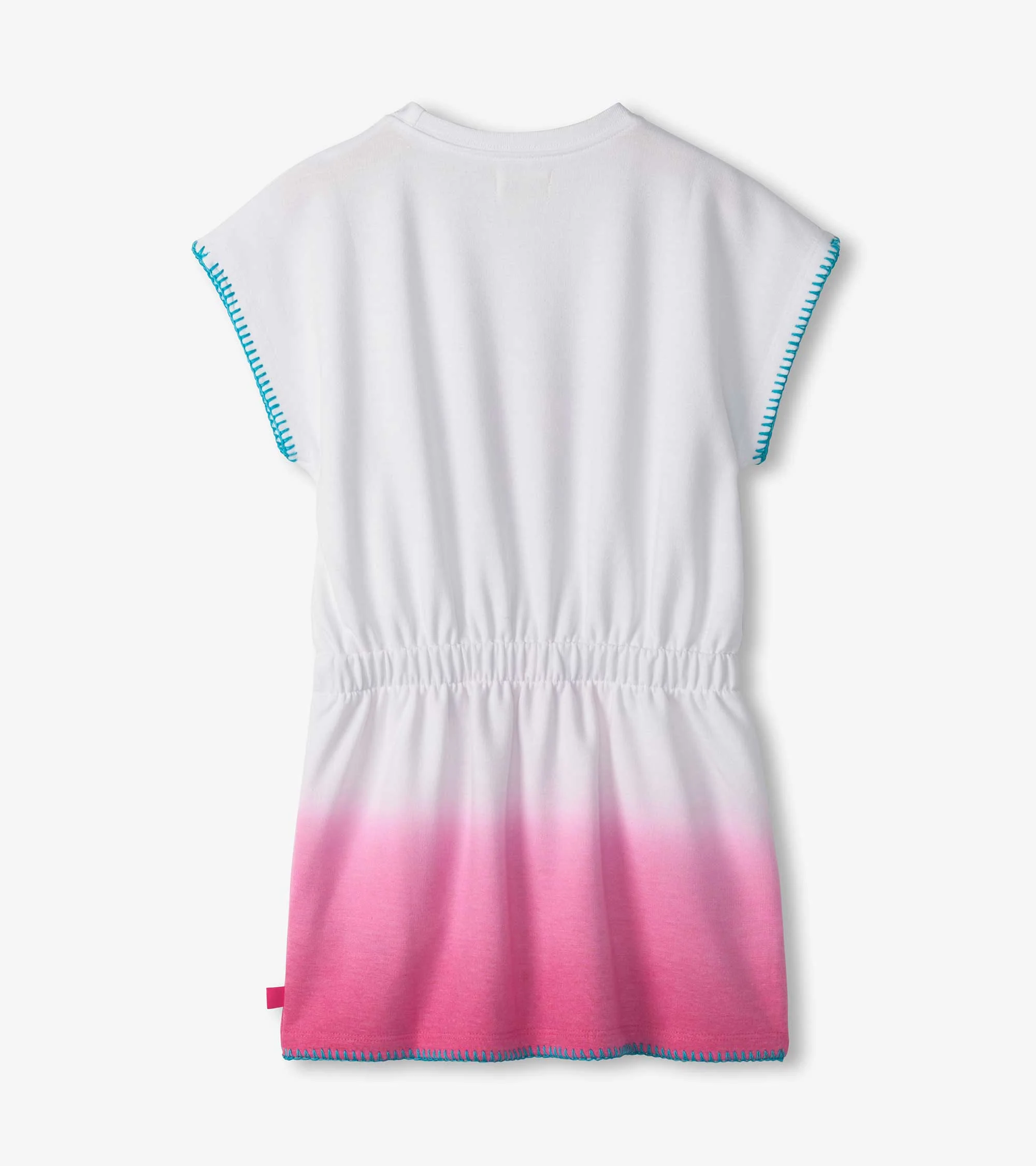 Girls Fuchsia Ombre Pull-On Dress - Image 5