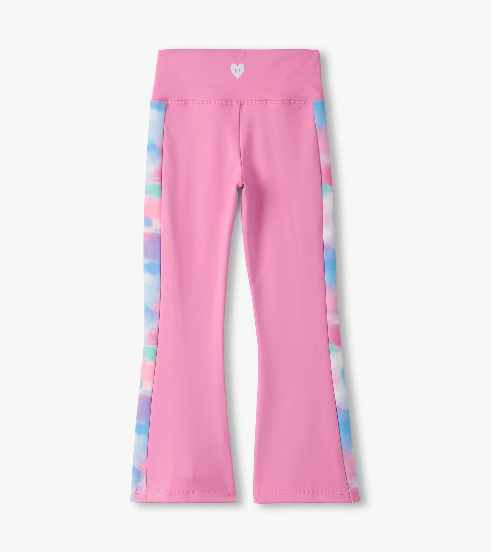 Girls Fuchsia Pink Active Flared Pants - Image 3
