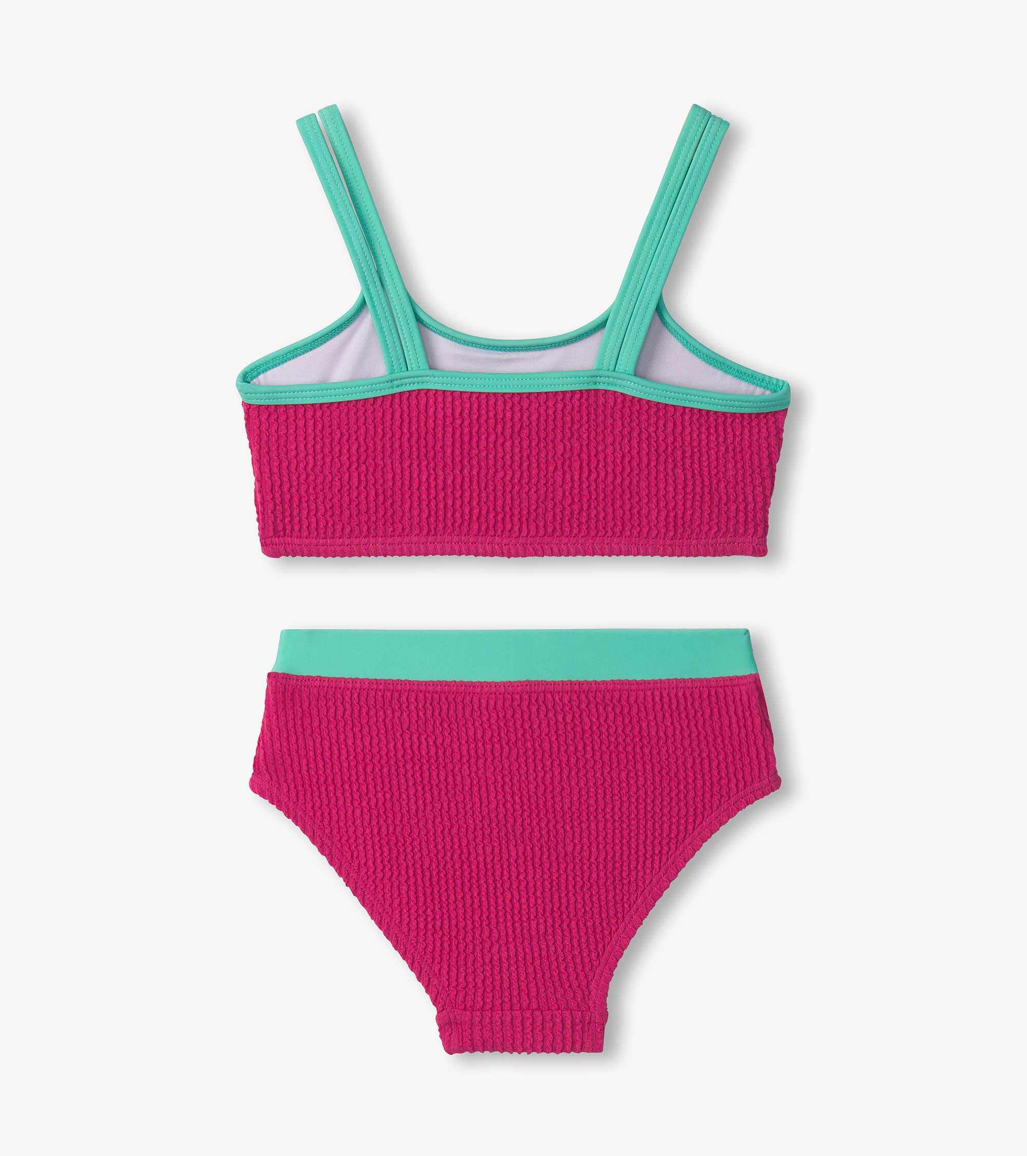 Girls Fuchsia Purple Bikini Set - Image 2