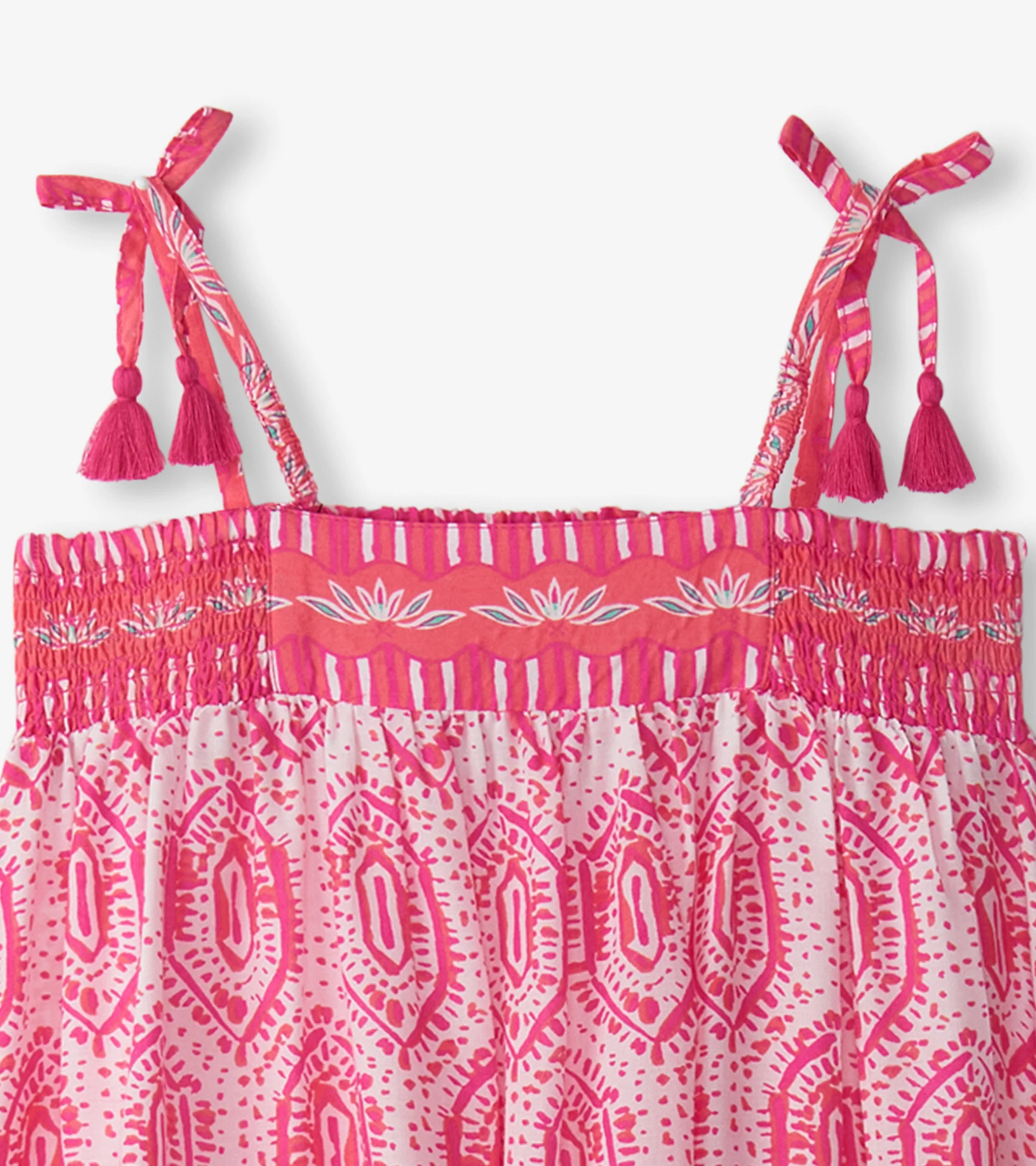 Girls Geo Mosaic Dress - Image 3