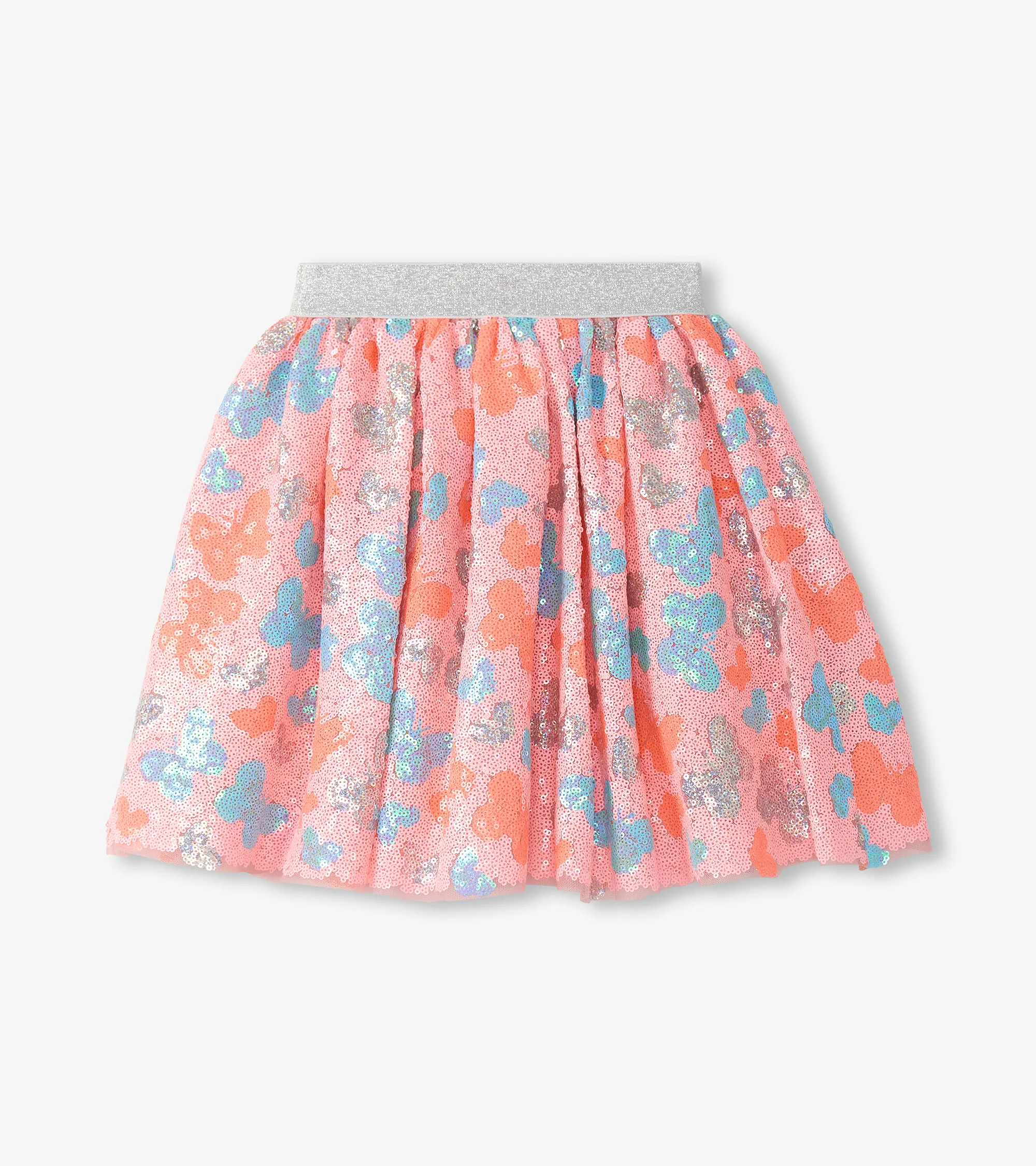 Girls Glitter Butterfly Sequin Skirt - Image 2