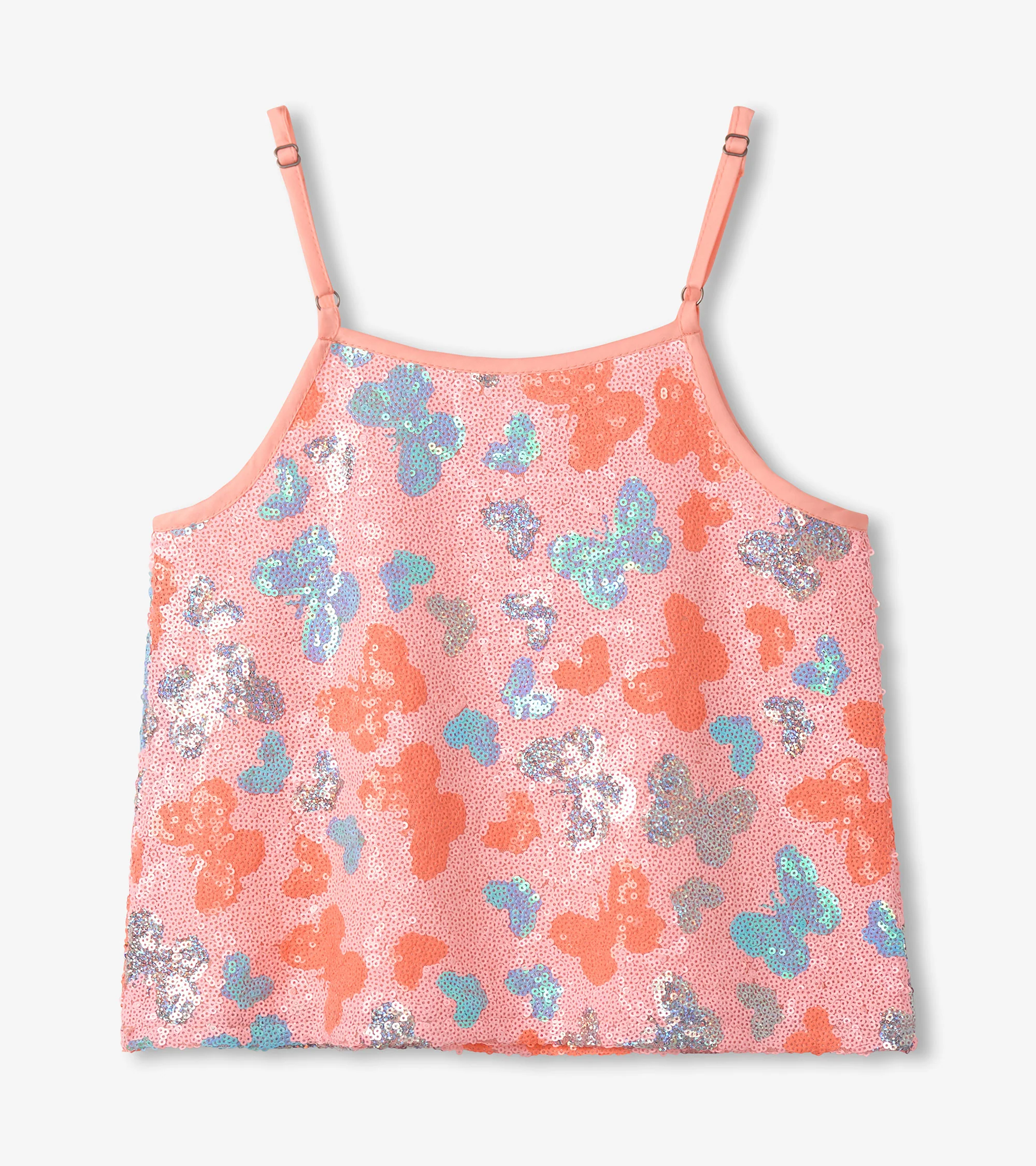 Girls Glitter Butterfly Sequin Top - Image 3
