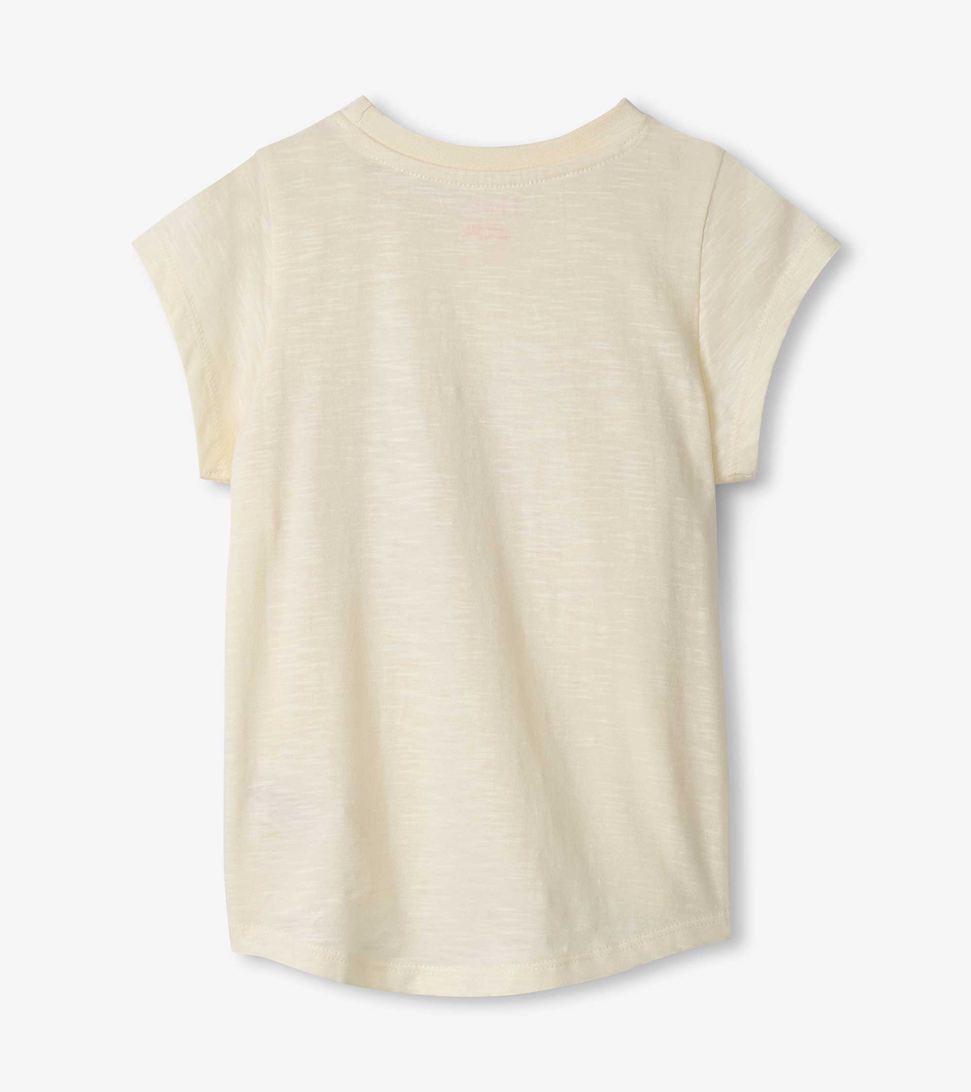 Girls Glowing Butterfly Tie Front T-Shirt - Image 3