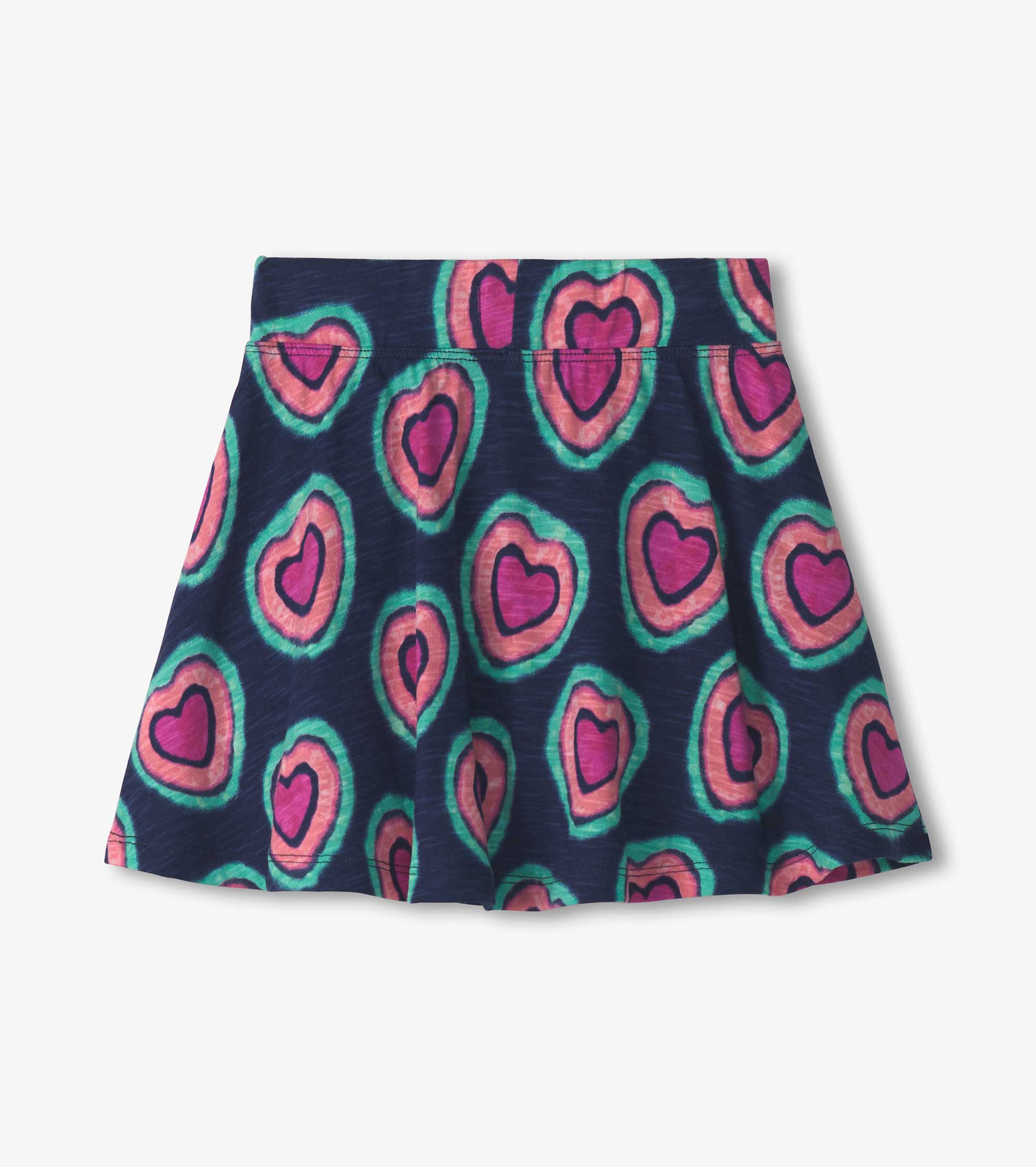 Girls Glowing Hearts Floaty Skort - Image 2