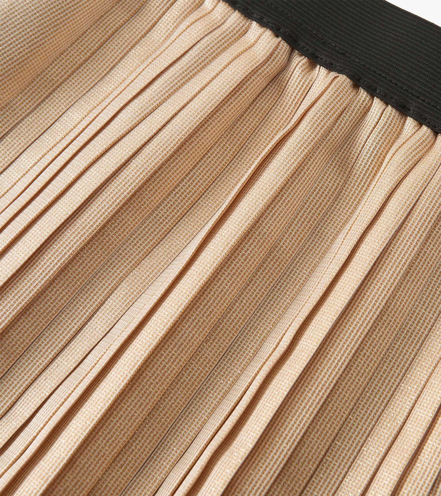 Girls Gold Pleated Fun Skirt - Image 4