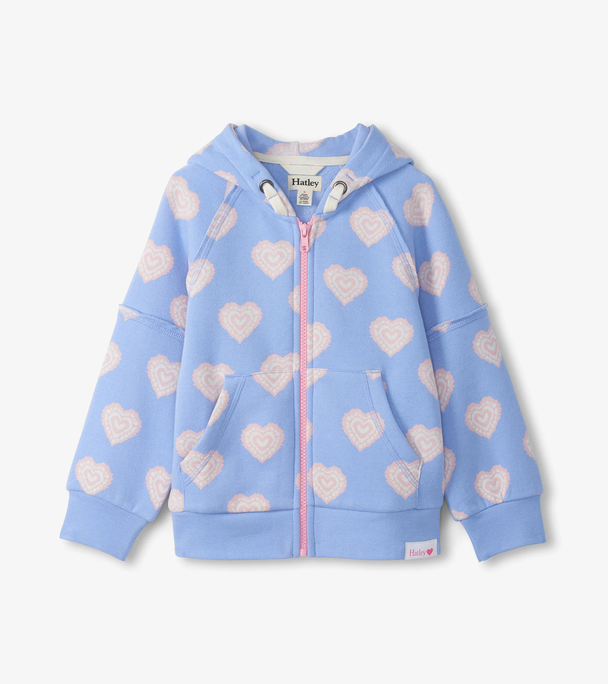 Girls Heart Burst Full-Zip Hoodie - Image 2