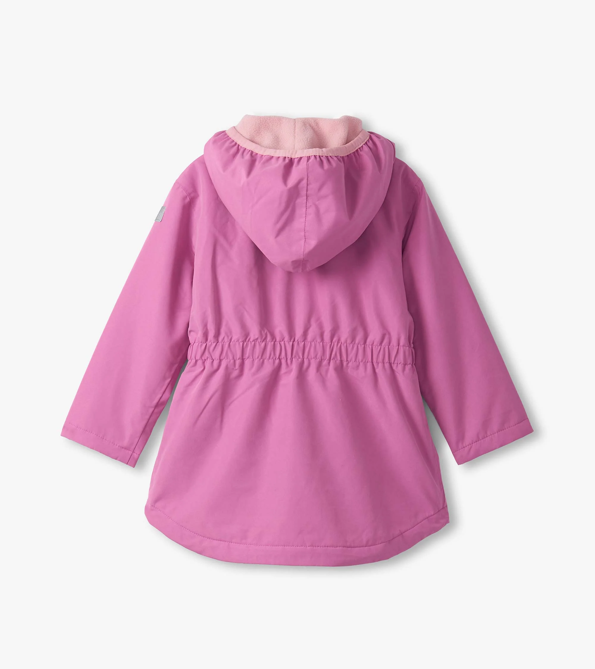 Girls Heart Swans Colour Changing Zip-Up Rain Jacket - Image 3