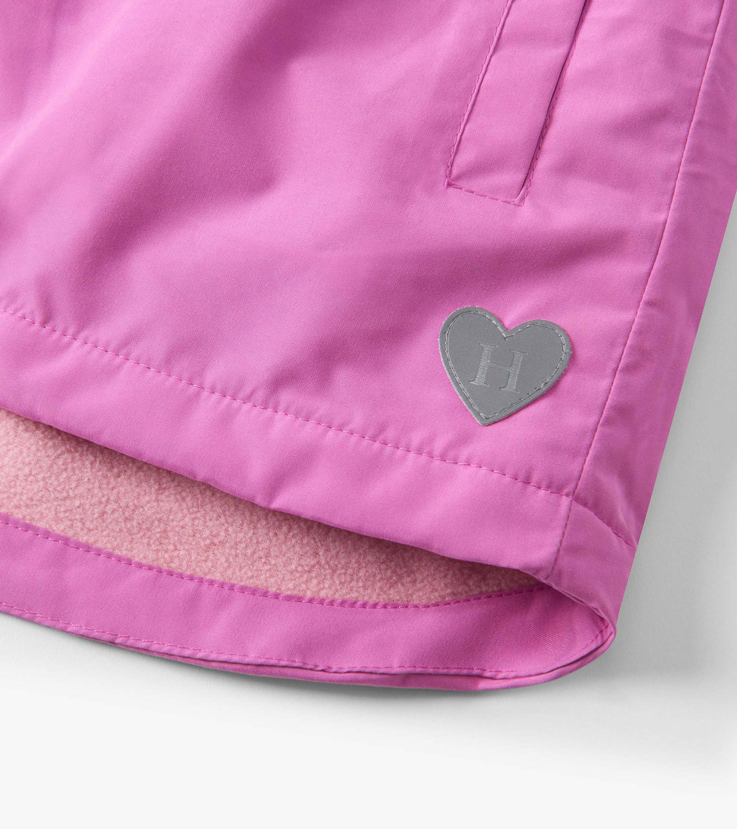 Girls Heart Swans Colour Changing Zip-Up Rain Jacket - Image 7