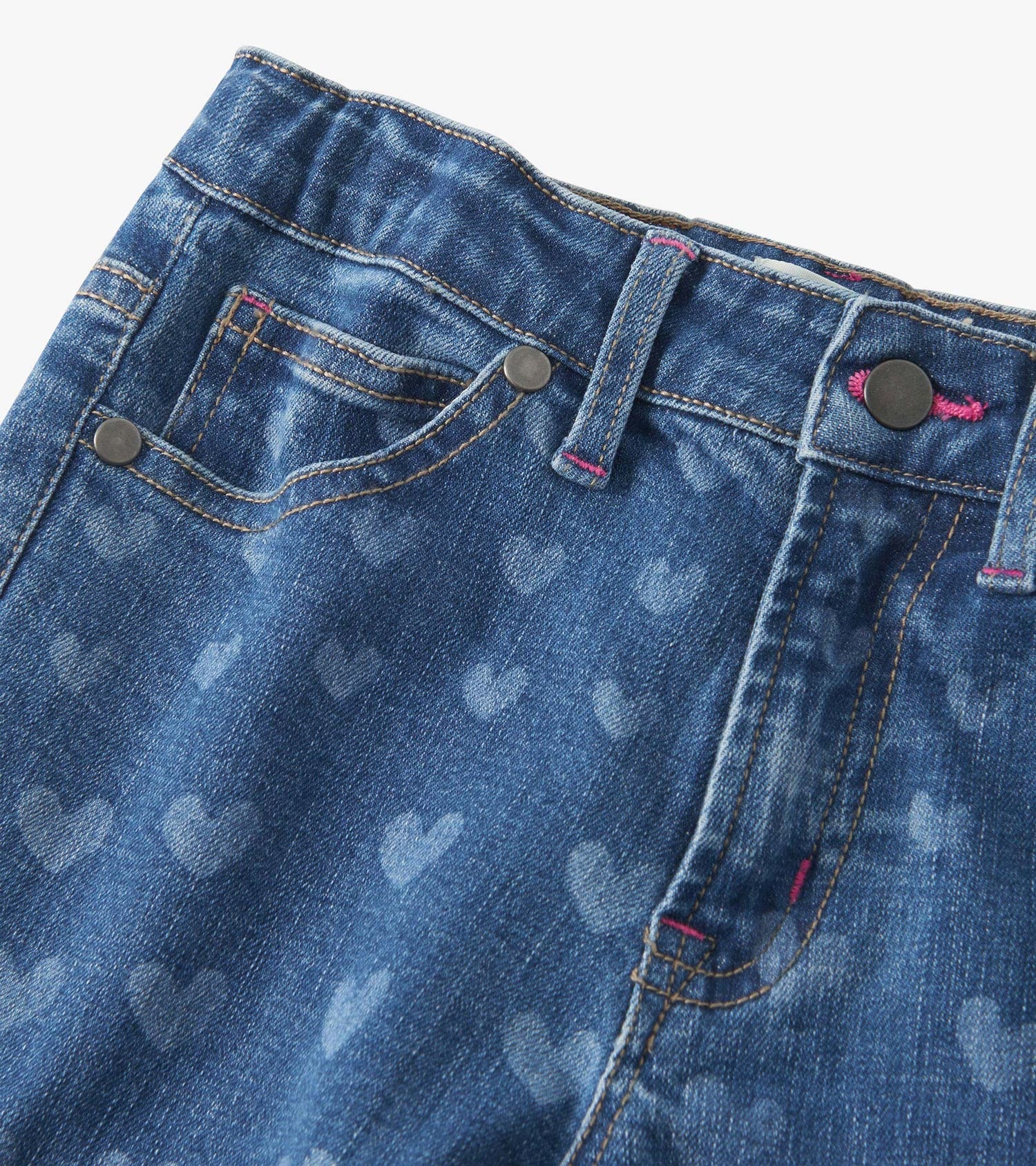 Girls Hearts Flared Leg Denim - Image 5
