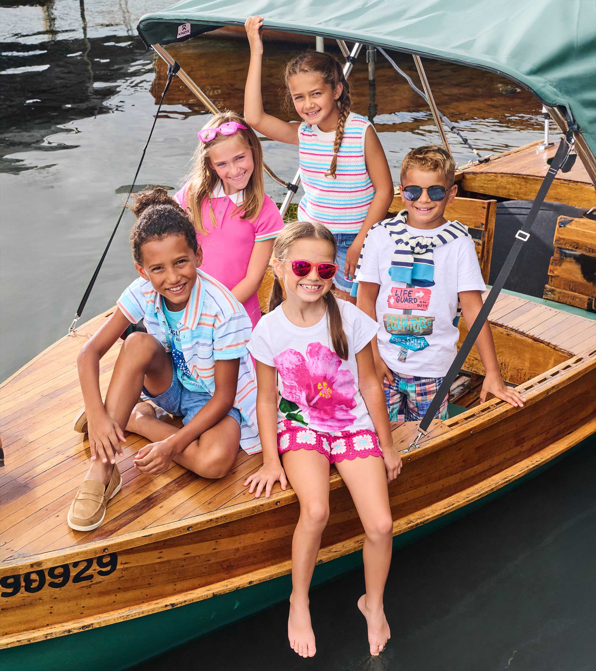 Girls Hibiscus Tie Front T-Shirt - Image 2