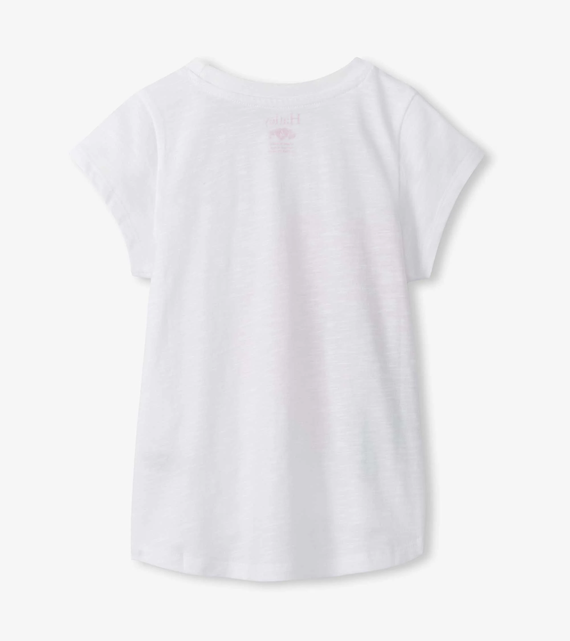 Girls Hibiscus Tie Front T-Shirt - Image 3