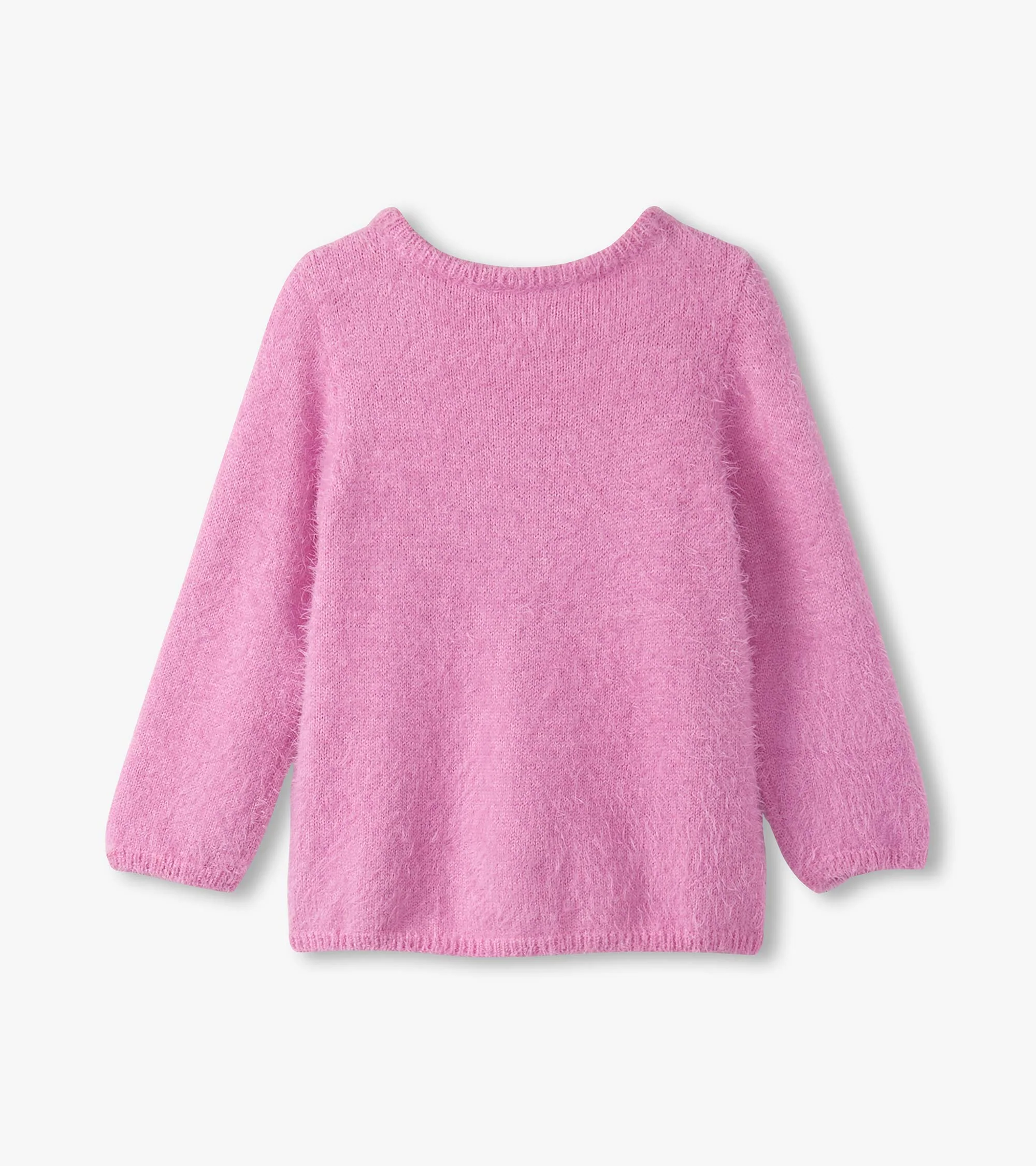 Girls Horse Furry Sweater - Image 4