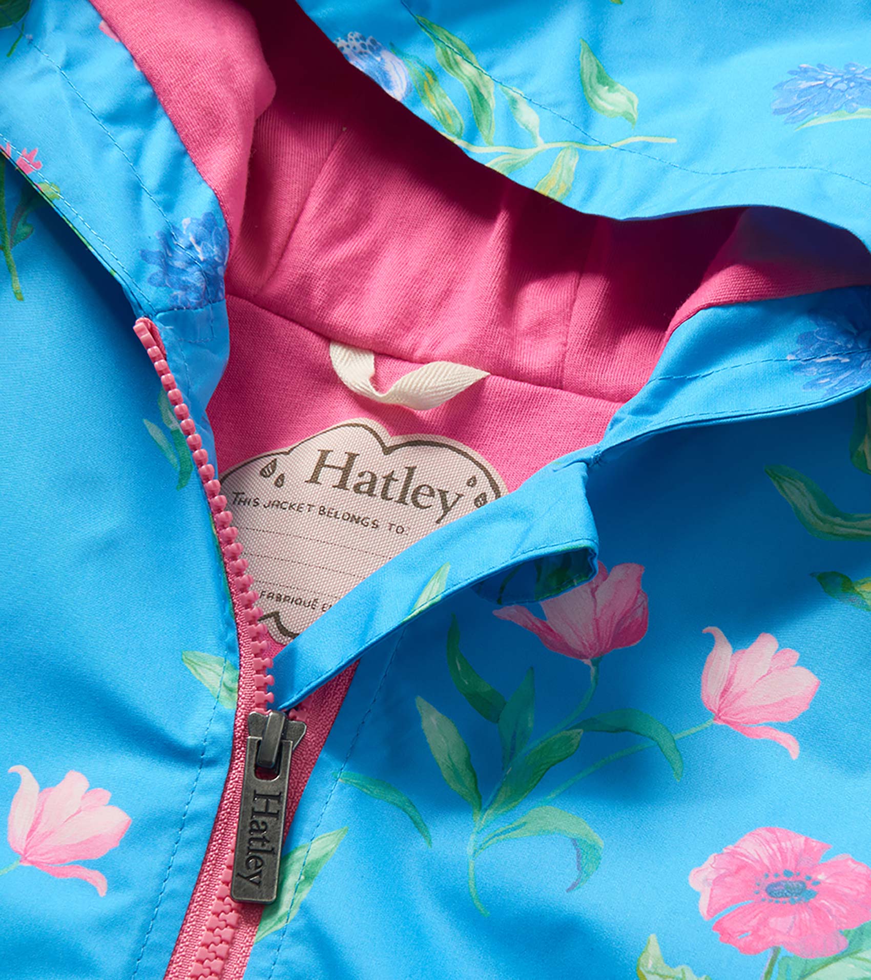 Girls Hyper Real Floral A-Line Swing Jacket - Image 4