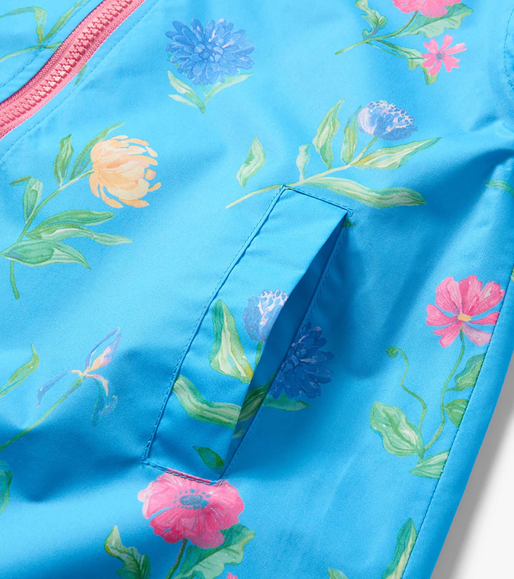 Girls Hyper Real Floral A-Line Swing Jacket - Image 5