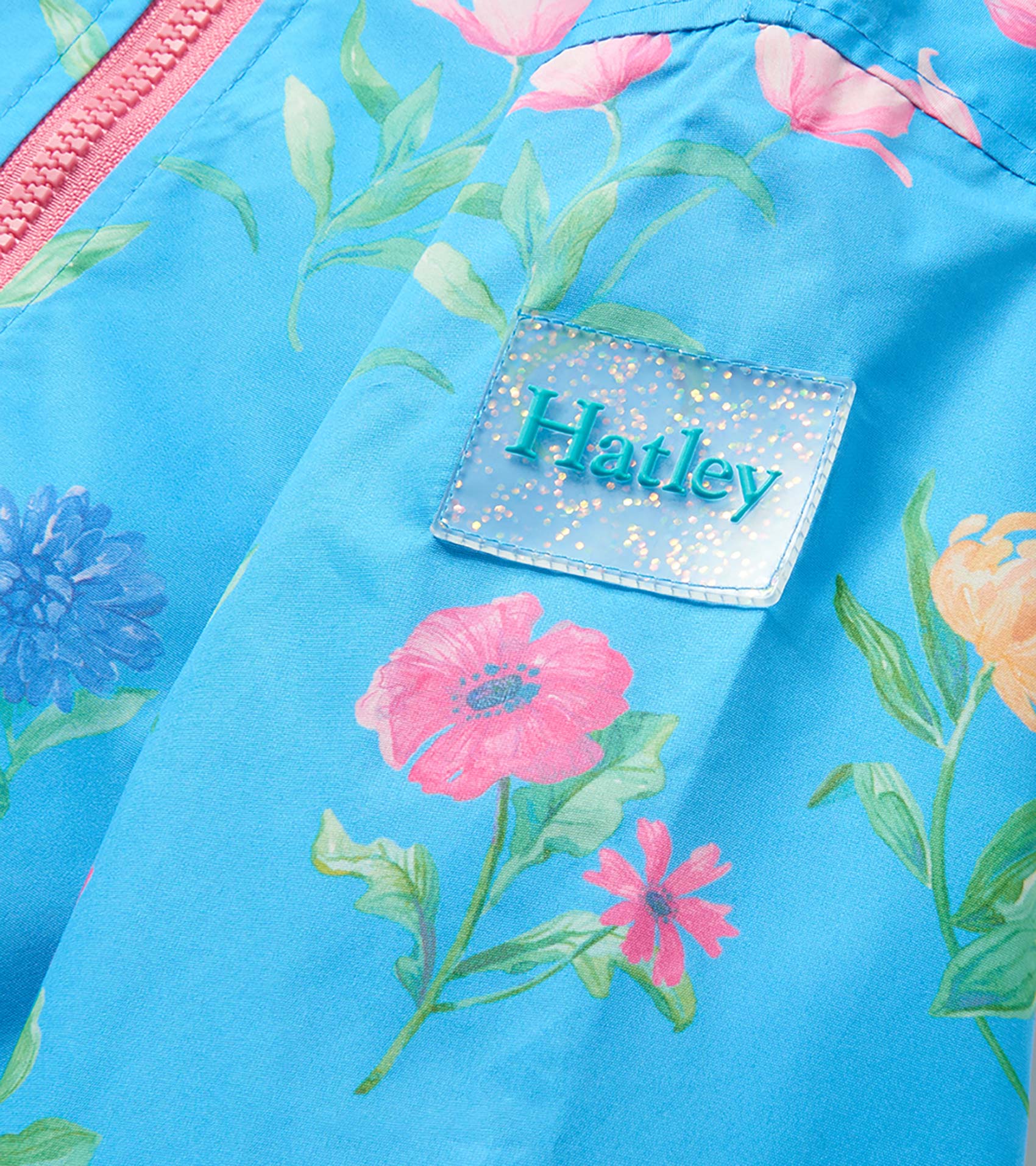 Girls Hyper Real Floral A-Line Swing Jacket - Image 6