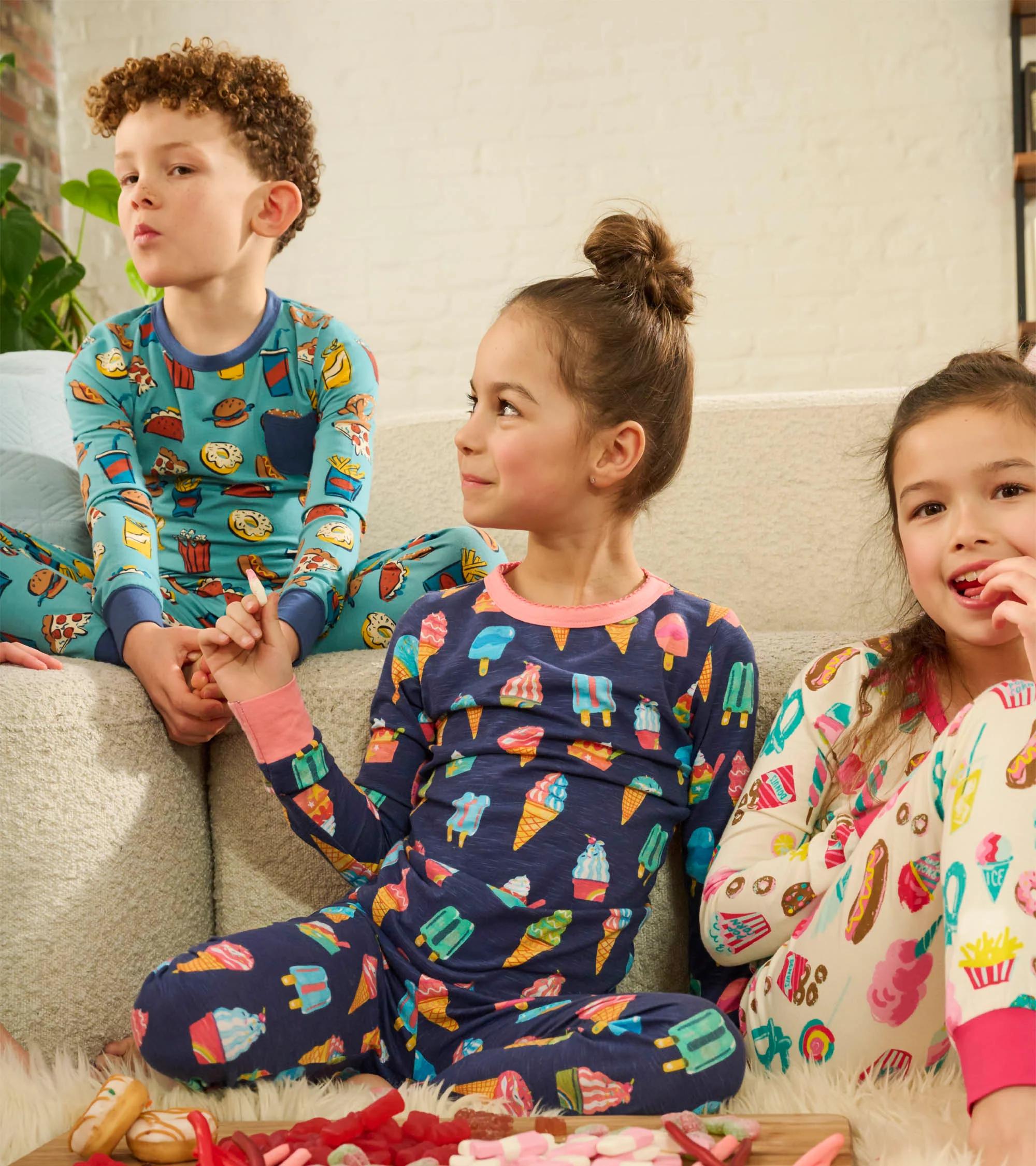 Girls Ice Cream Treats Pajama Set - Image 2