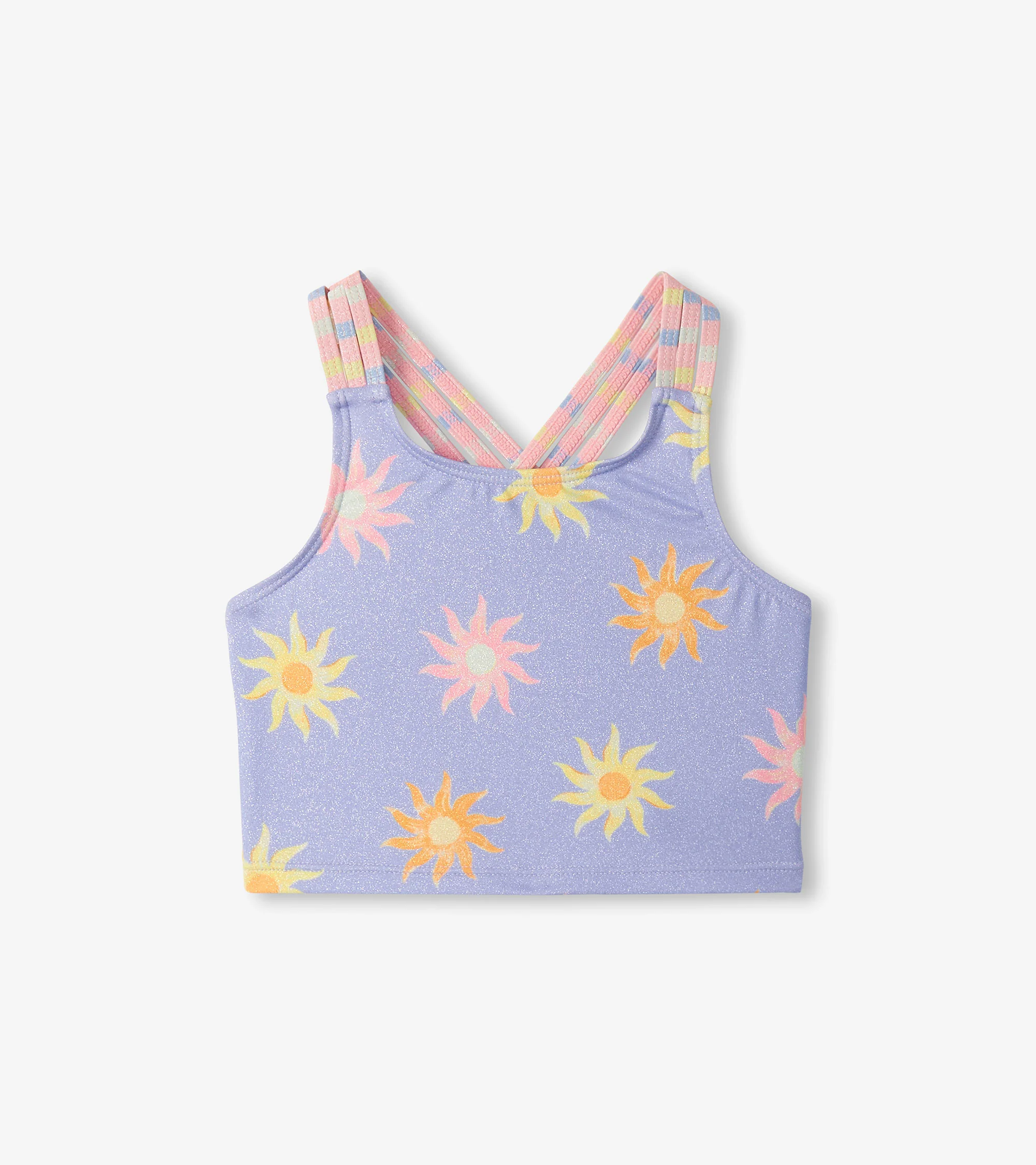 Girls Lavender Sunshine Two-Piece Swimsuit - Image 3