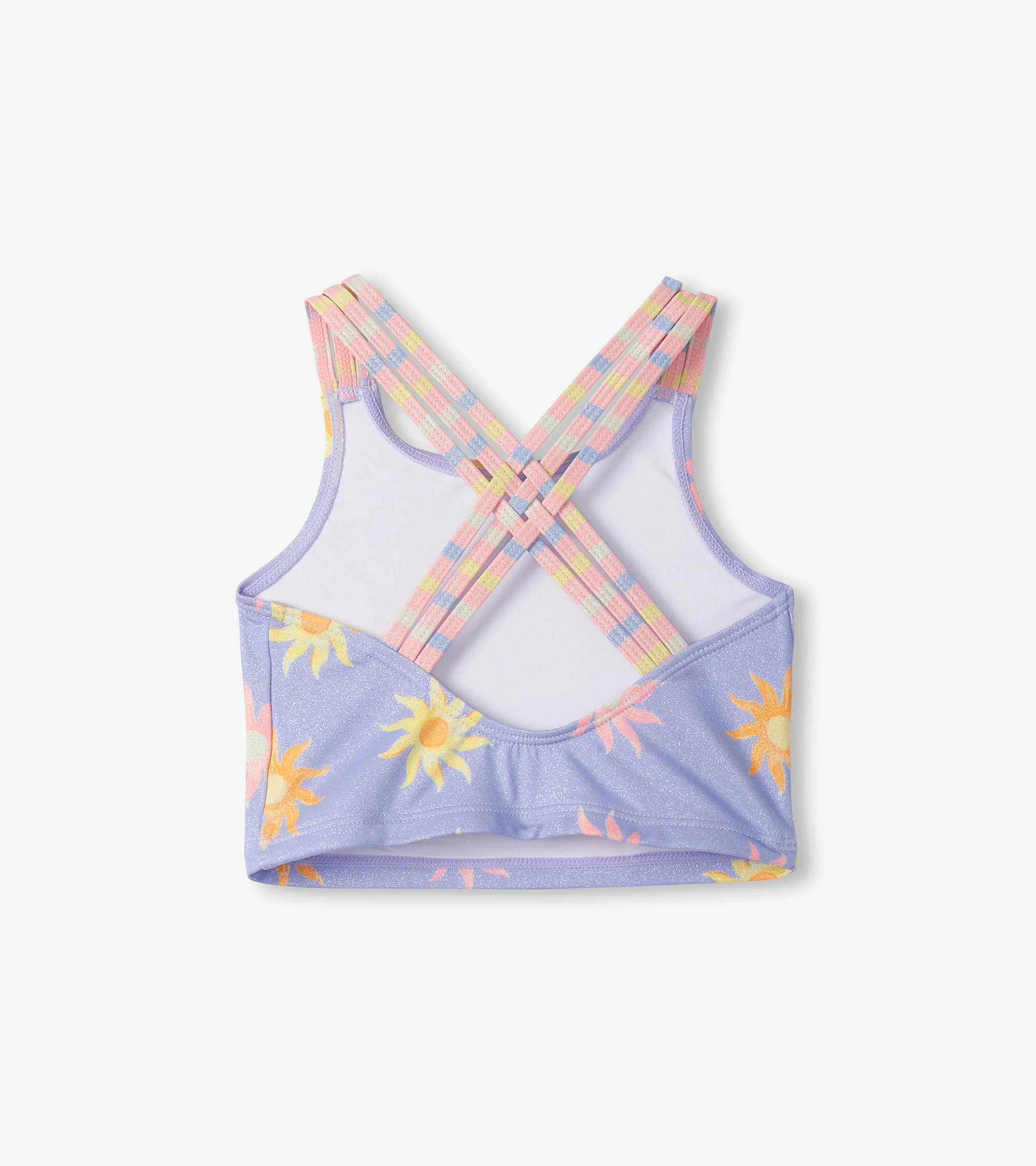 Girls Lavender Sunshine Two-Piece Swimsuit - Image 4