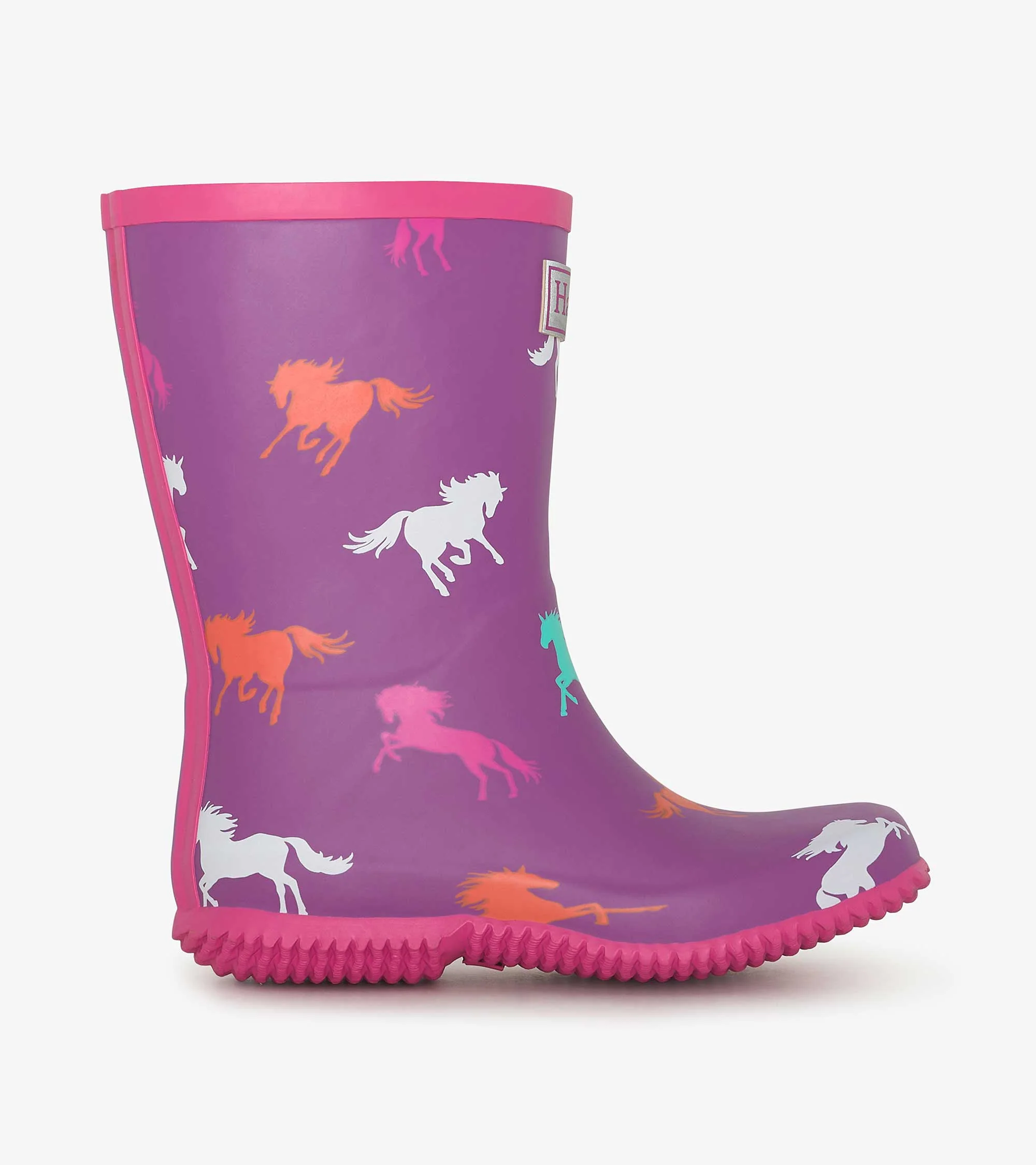 Girls Leaping Horses Packable Rain Boots - Image 4