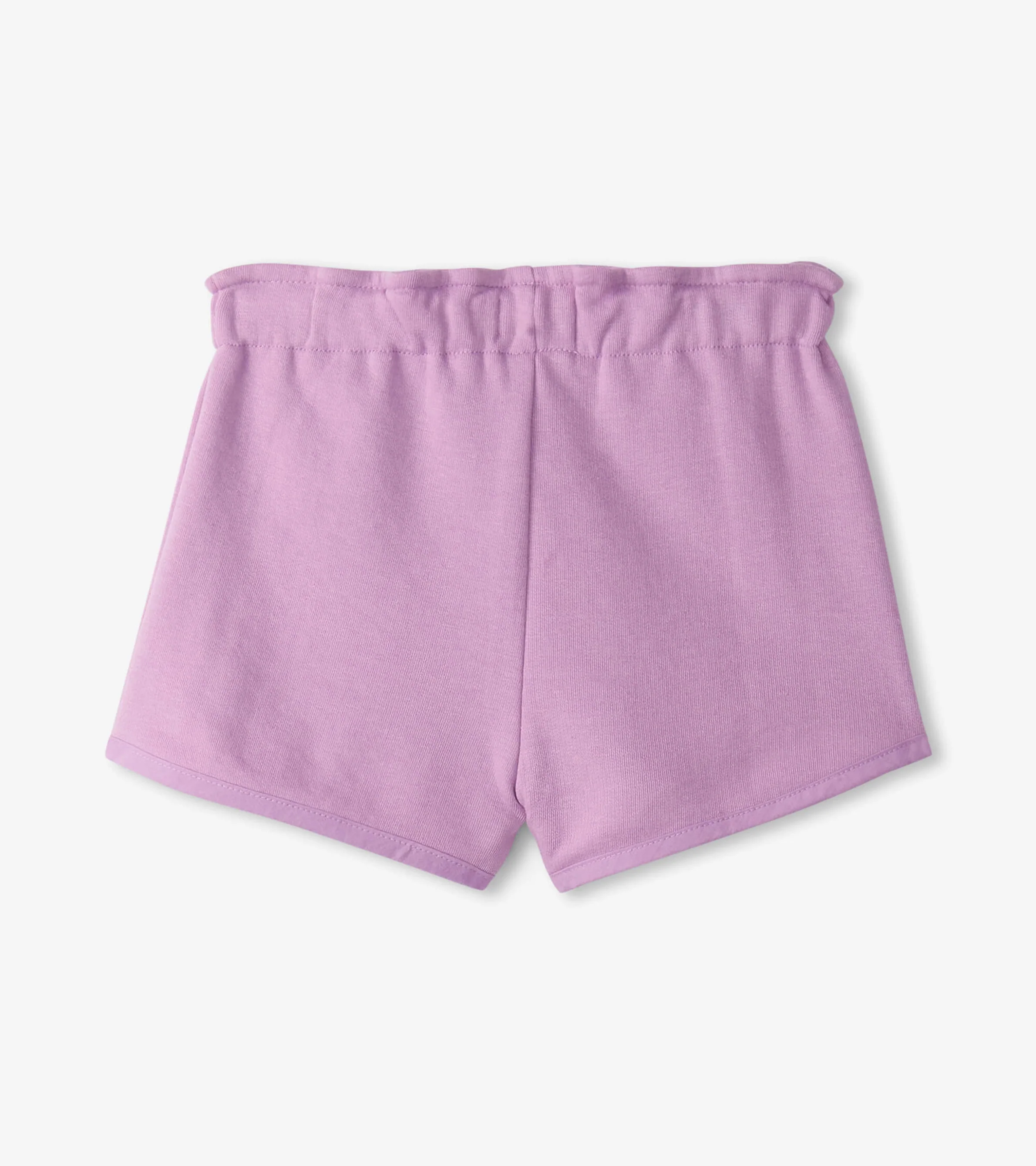Girls Lilac Paper Bag Shorts - Image 2