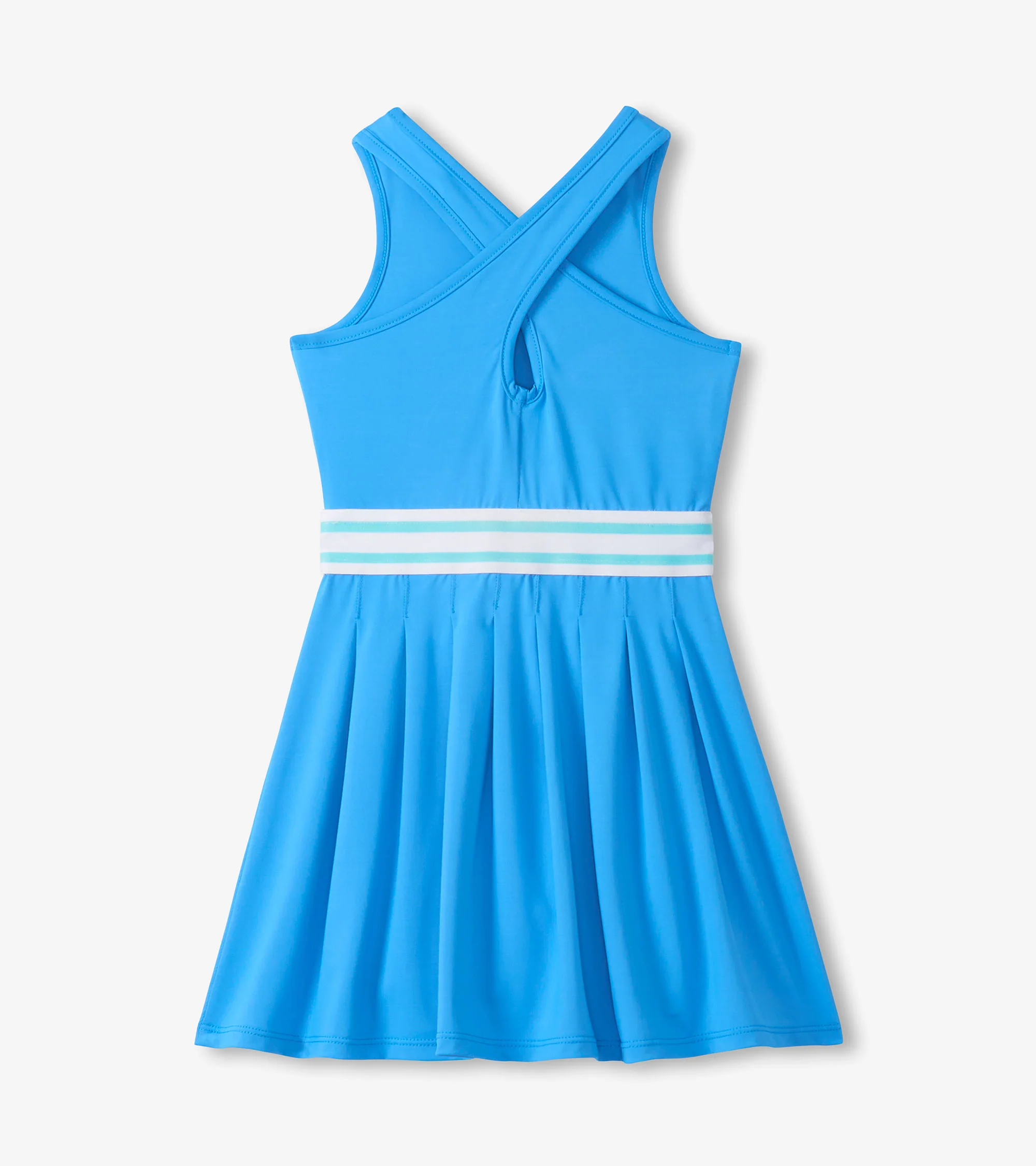 Girls Malibu Blue Pleated Active Dress - Image 2