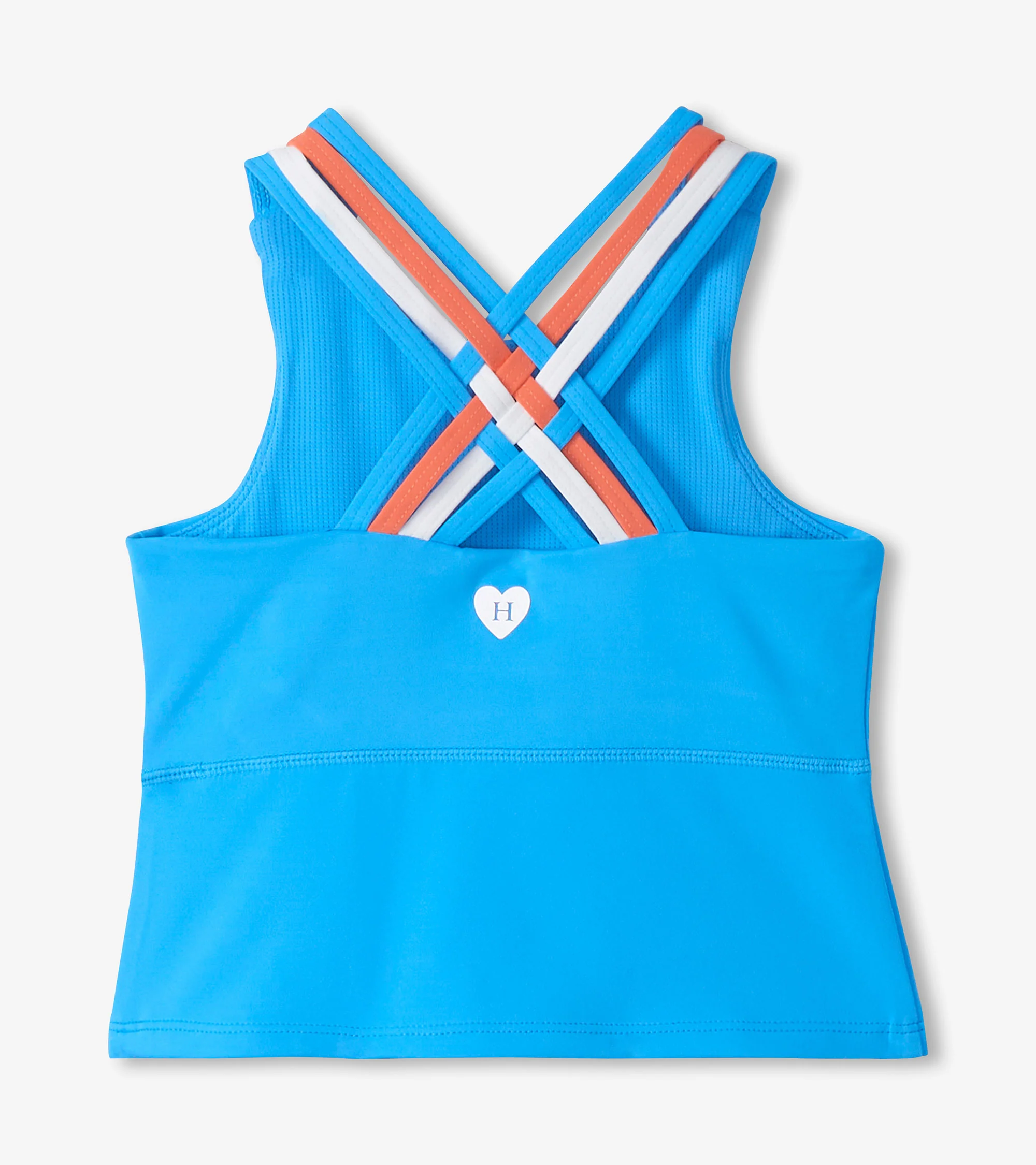 Girls Malibu Blue Strappy Active Tank - Image 2