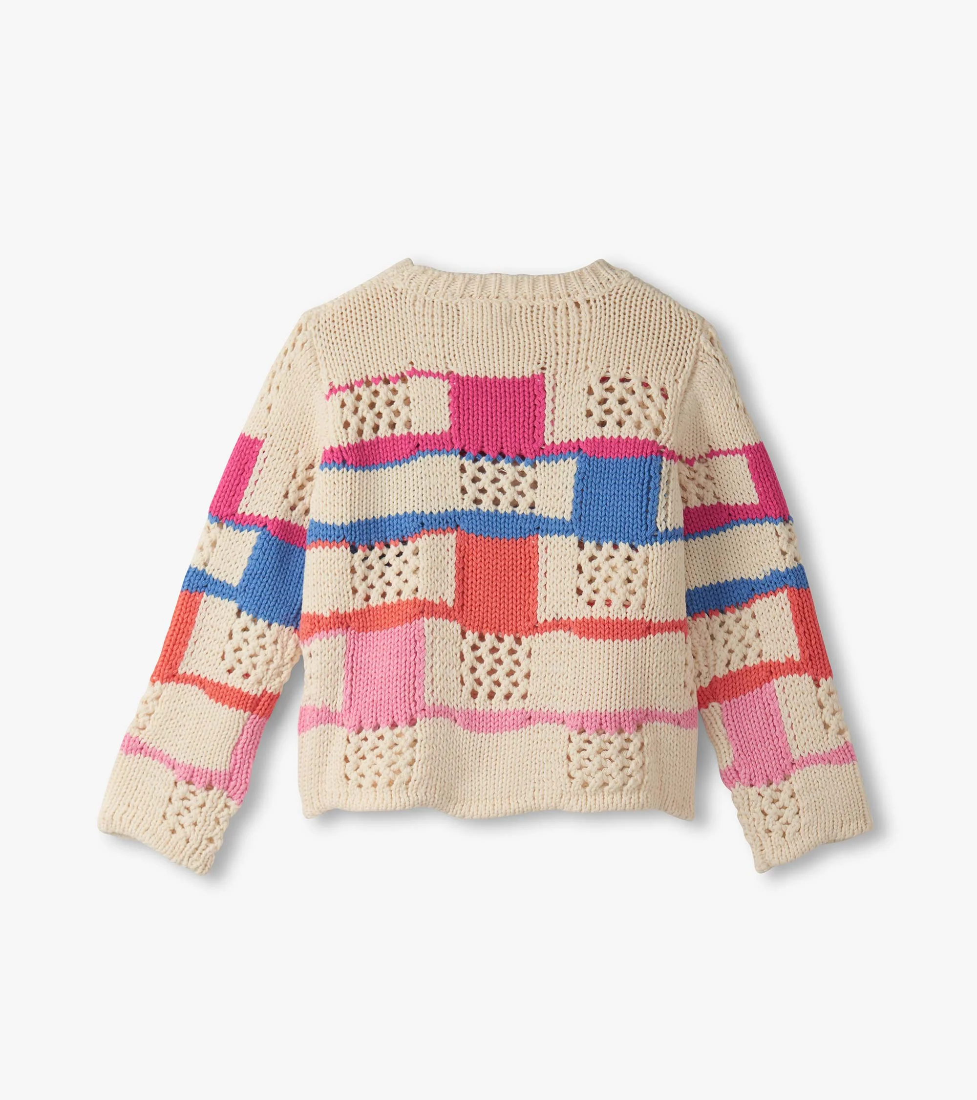 Girls Mix Stitch Sweater - Image 3