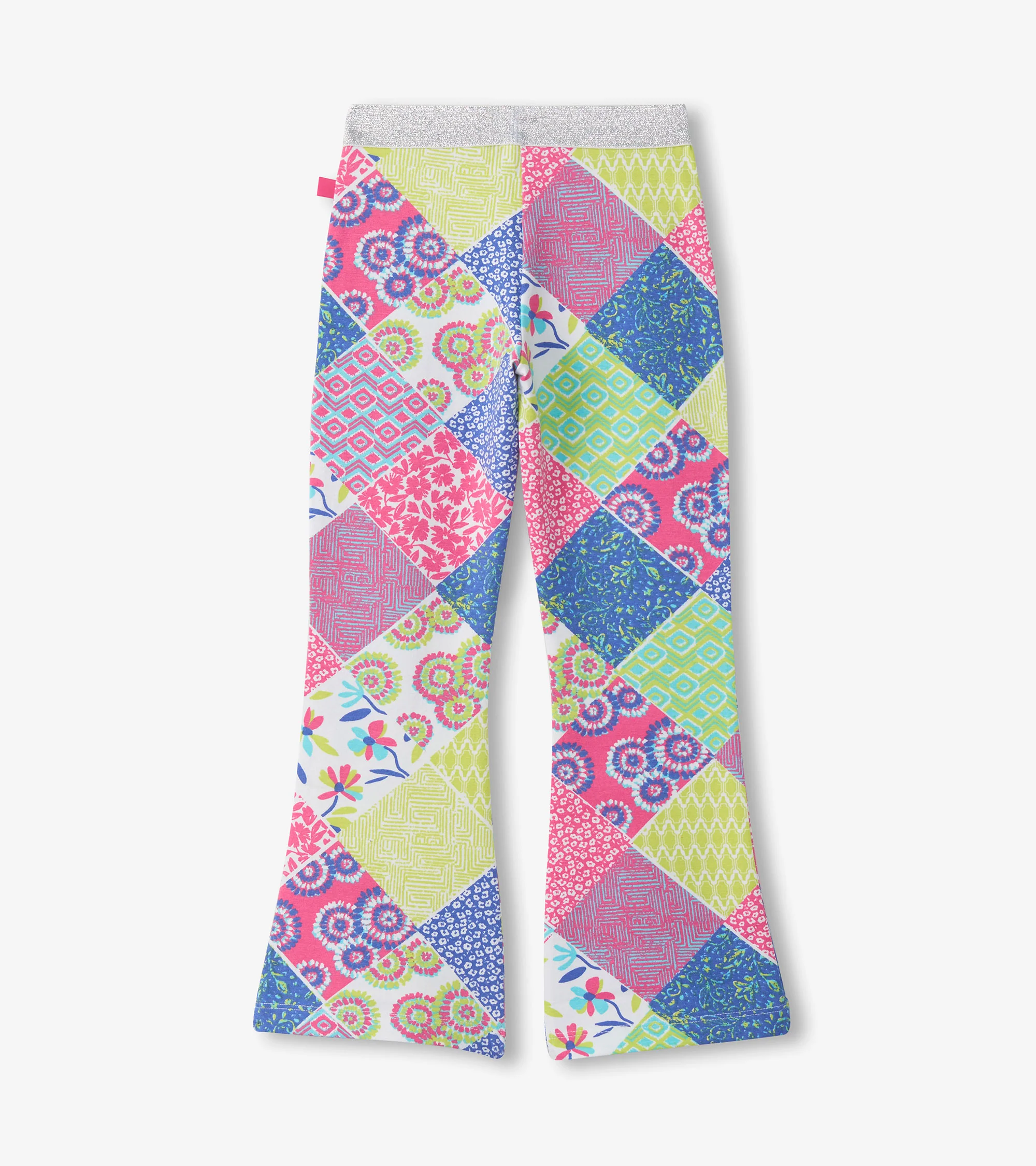 Girls Mix-Up Patch Work Stretch Bell Bottoms - Image 2