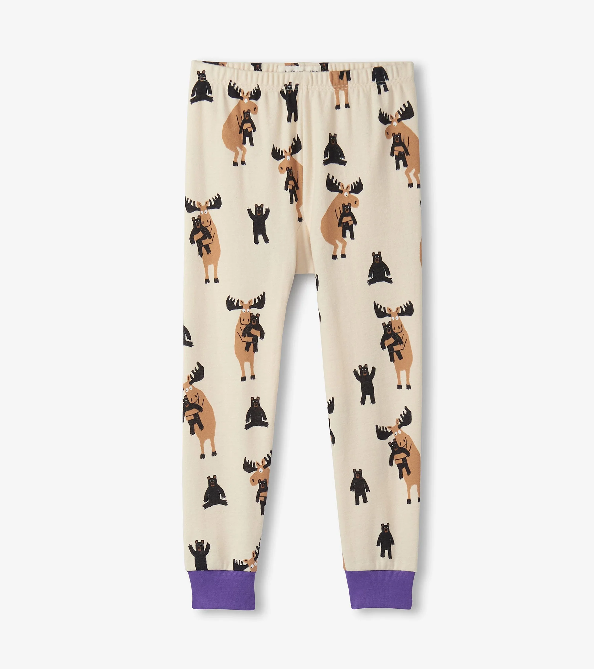 Girls Moose Bear Hug Pajama Set - Image 3