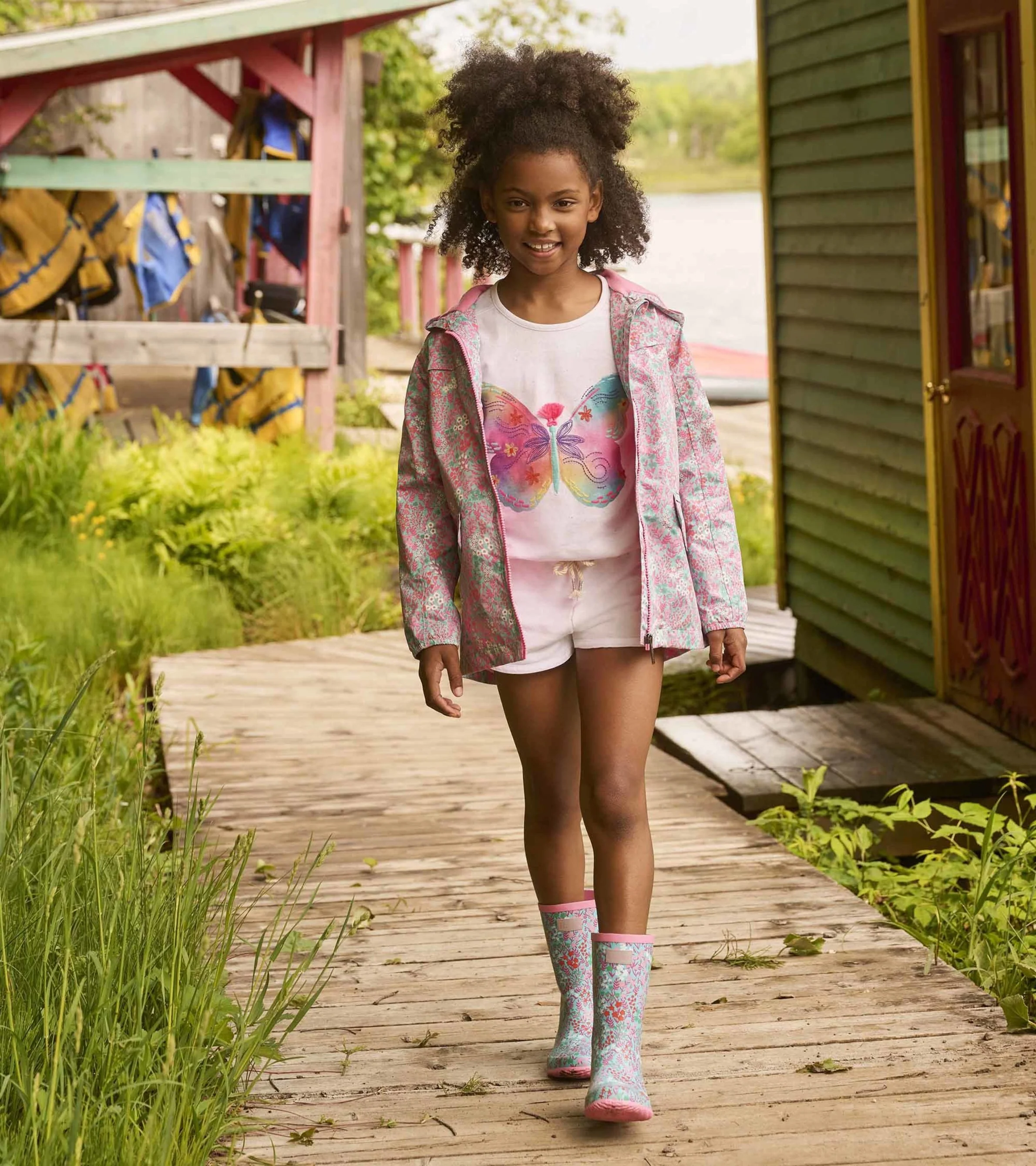 Girls Painted Butterfly Relaxed T-Shirt - Image 3