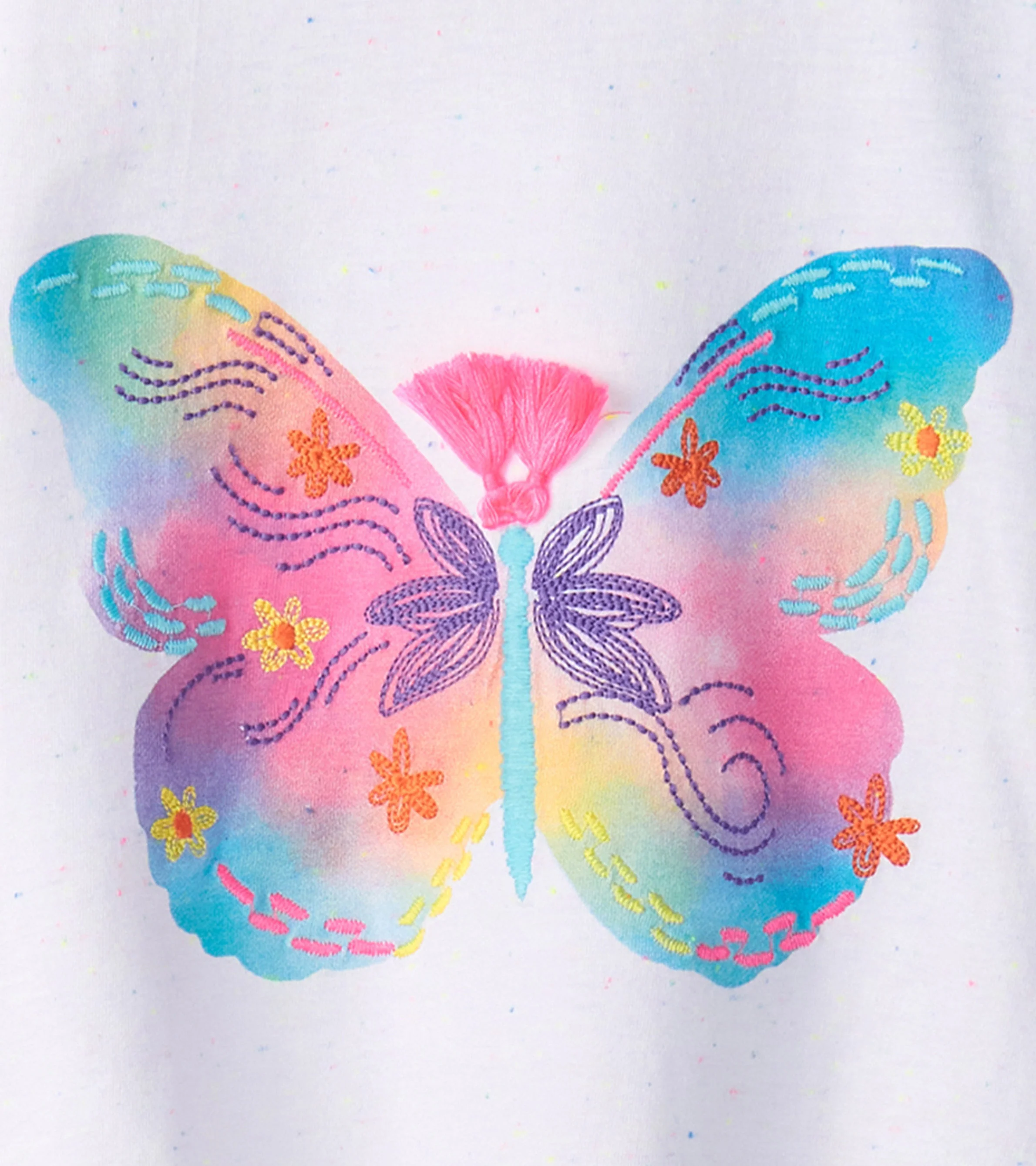 Girls Painted Butterfly Relaxed T-Shirt - Image 6