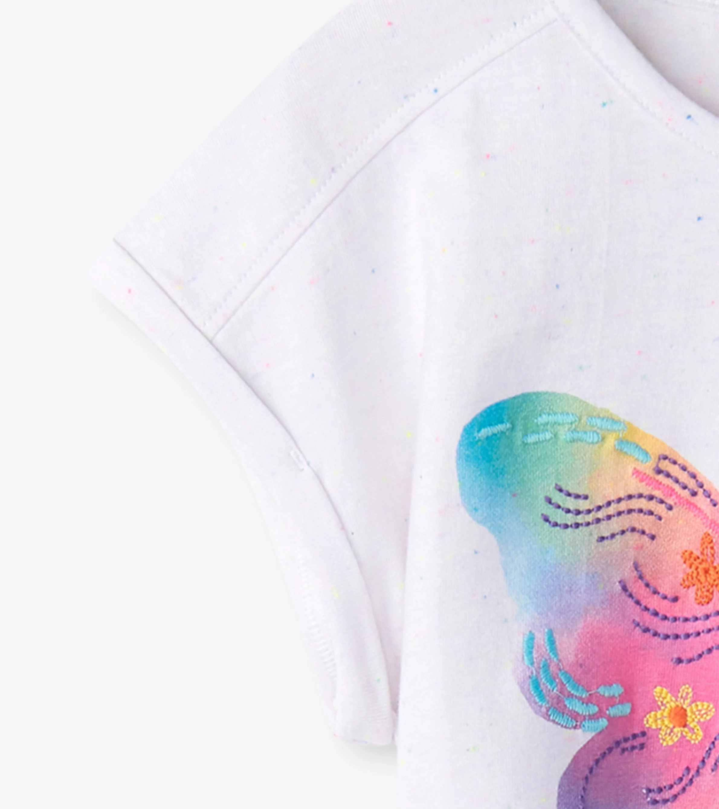 Girls Painted Butterfly Relaxed T-Shirt - Image 7
