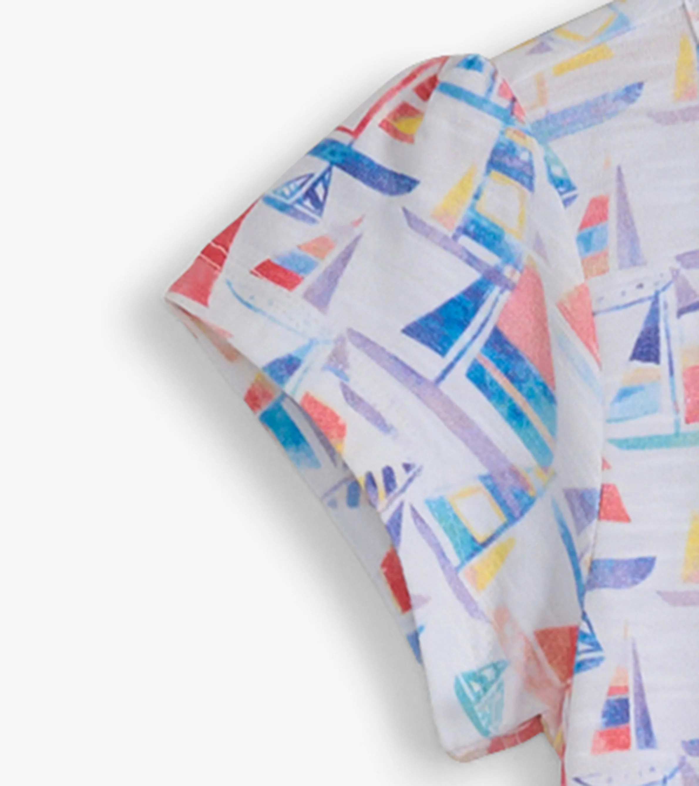 Girls Painted Sailboats T-Shirt Dress - Image 3