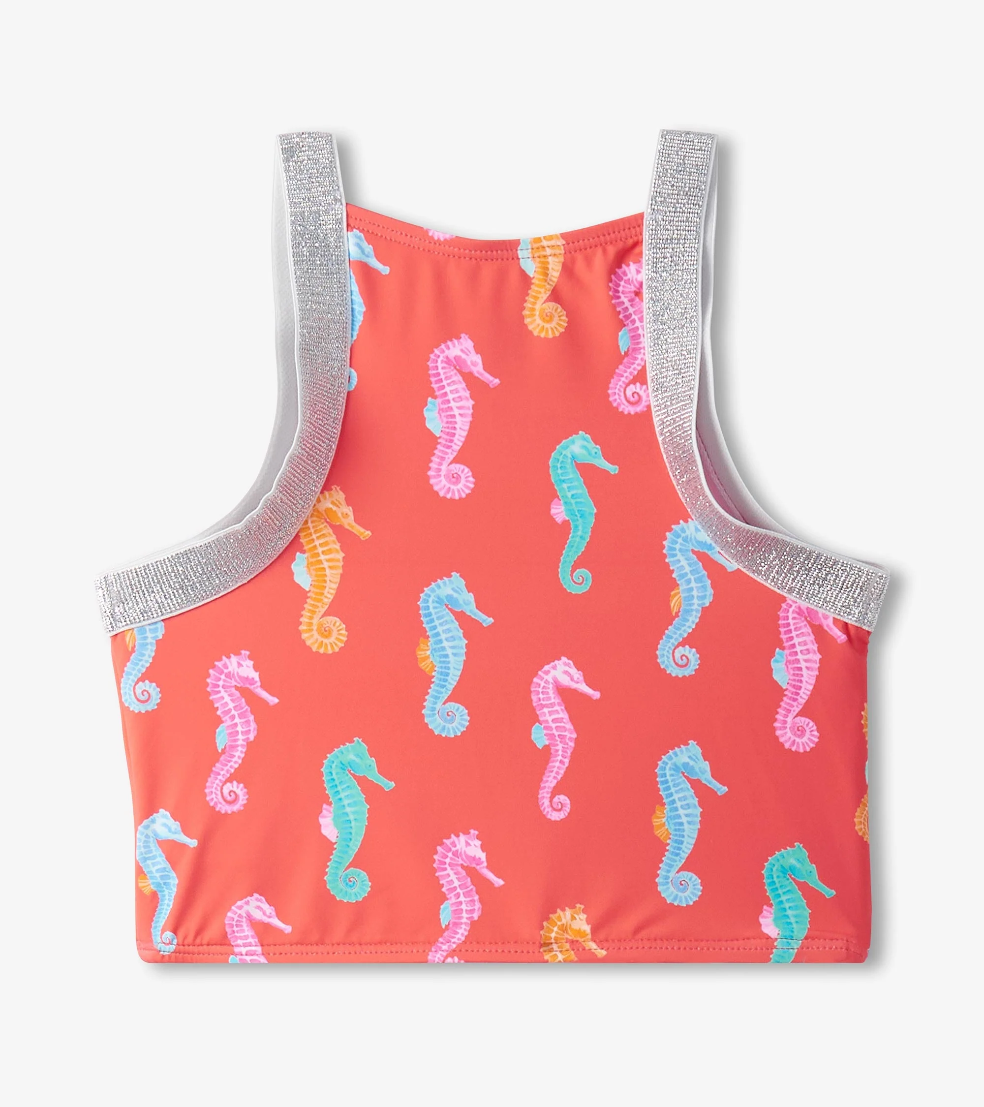 Girls Painted Sea Horse Tankini Set - Image 4