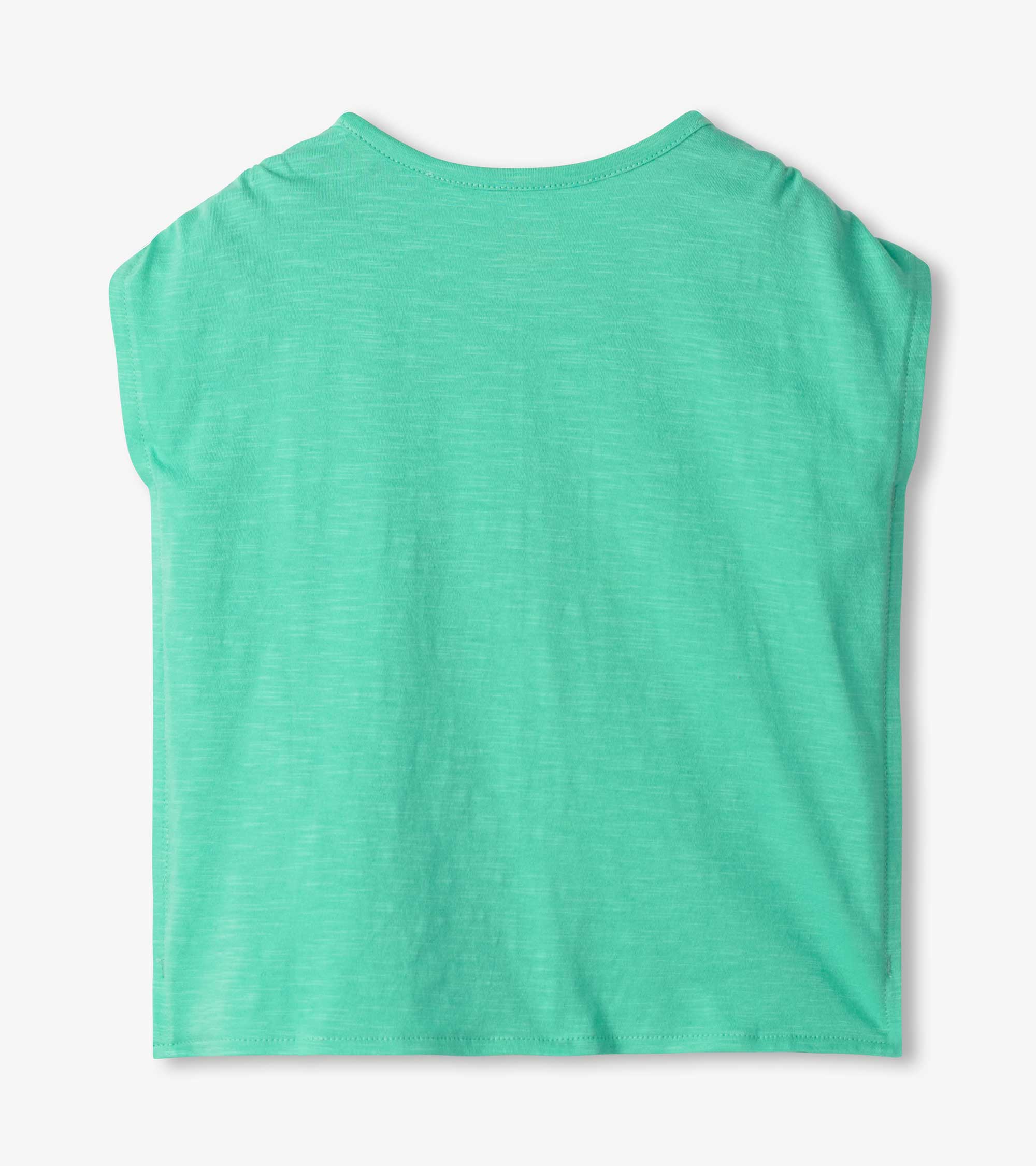 Girls Palm Tree Cinched Shoulder Top - Image 2