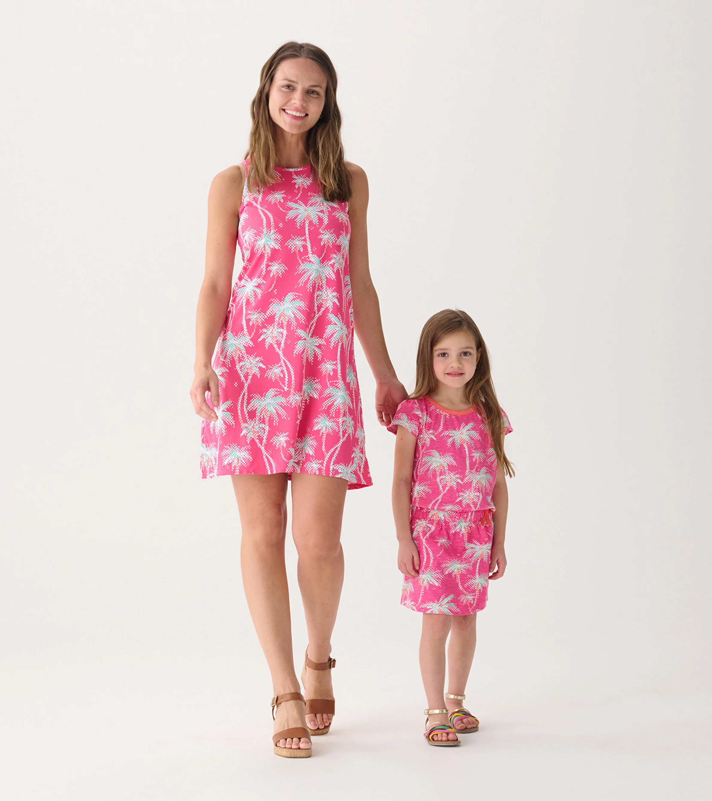 Girls Palm Trees T-Shirt Dress - Image 3