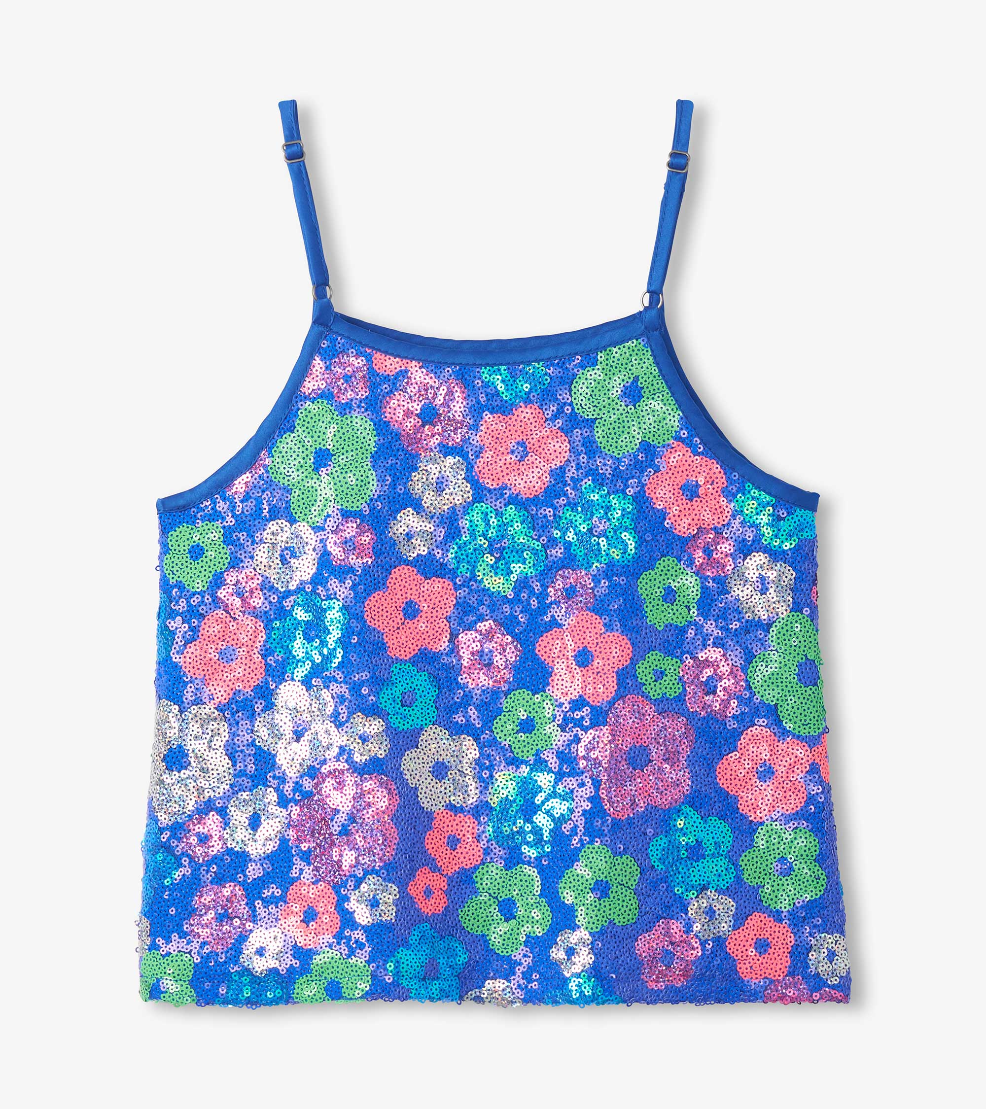 Girls Party Flowers Sequin Top - Image 2