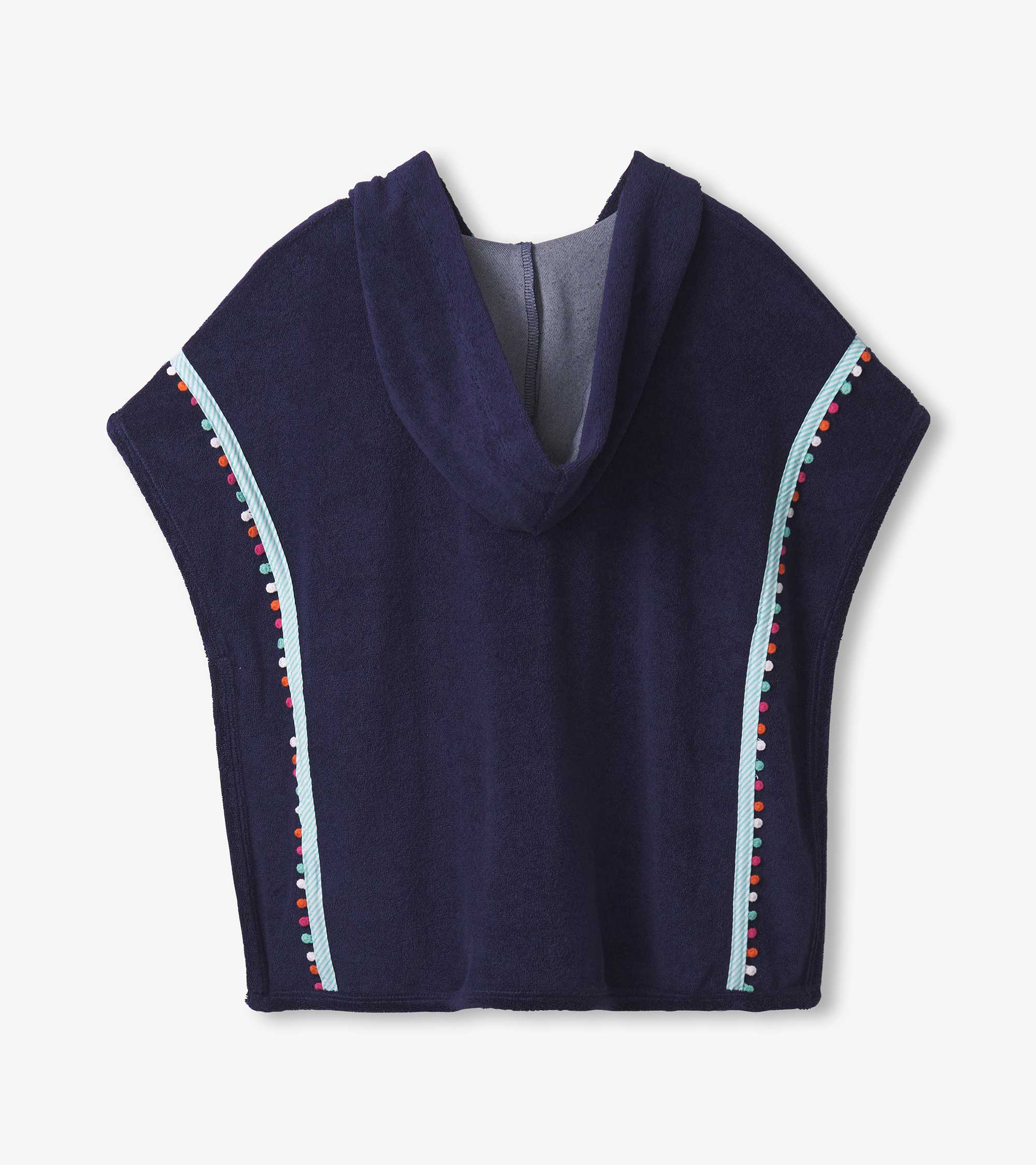 Girls Patriot Blue Hooded Cover-Up - Image 2