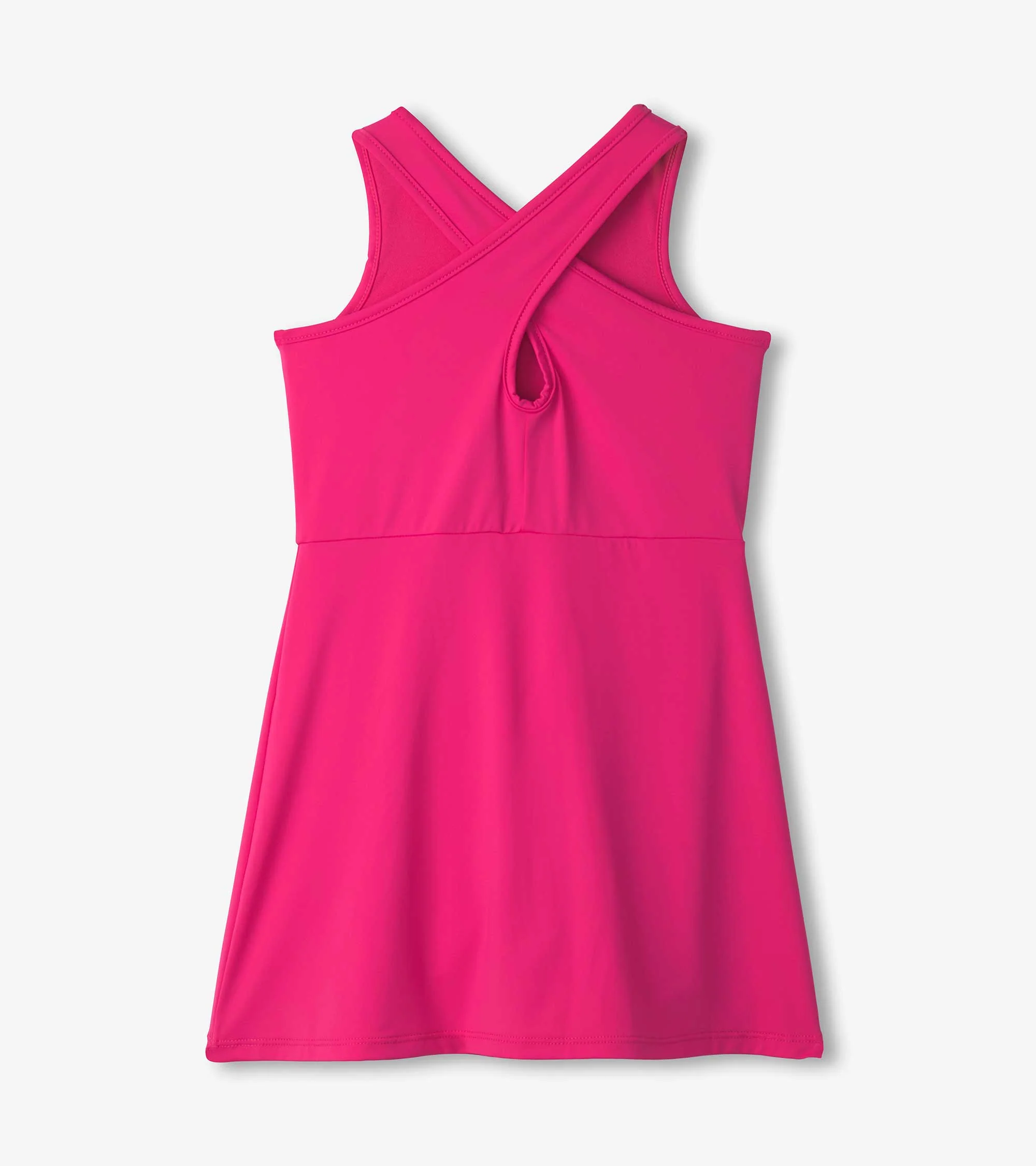 Girls Pink Active A-Line Dress - Image 4